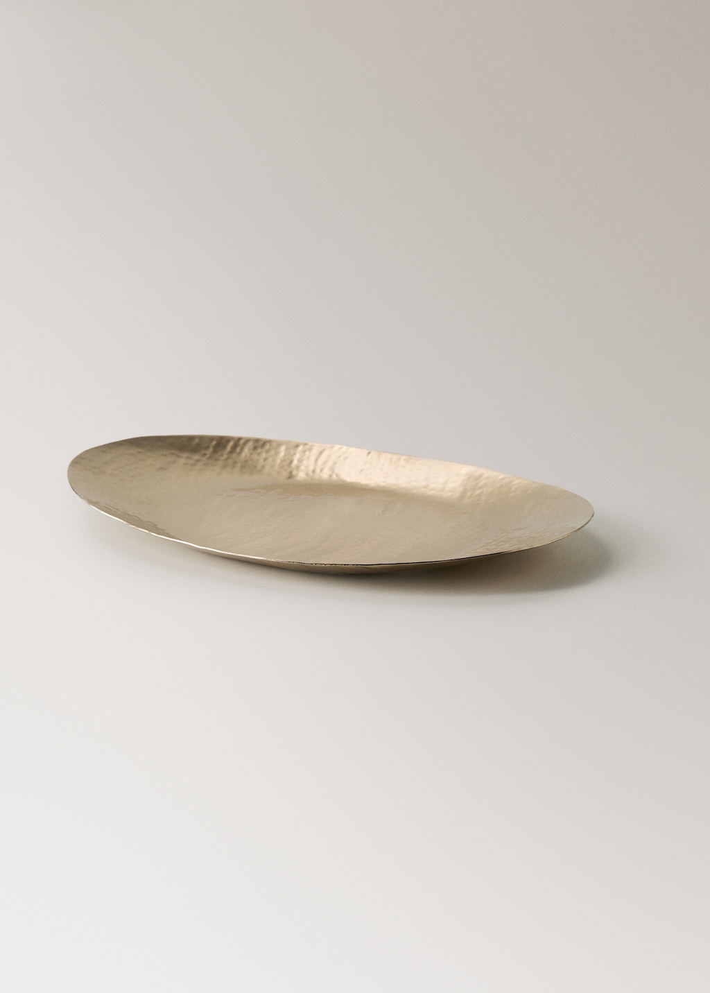 Large golden decorative tray