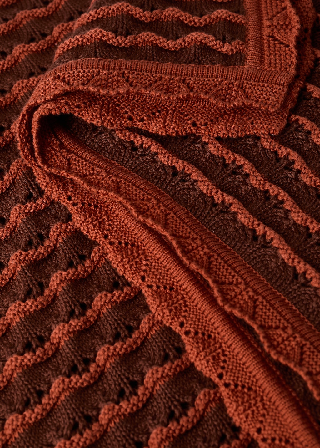 100% cotton striped openwork baby blanket