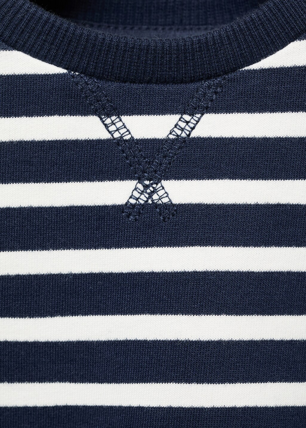 Striped cotton-blend sweatshirt