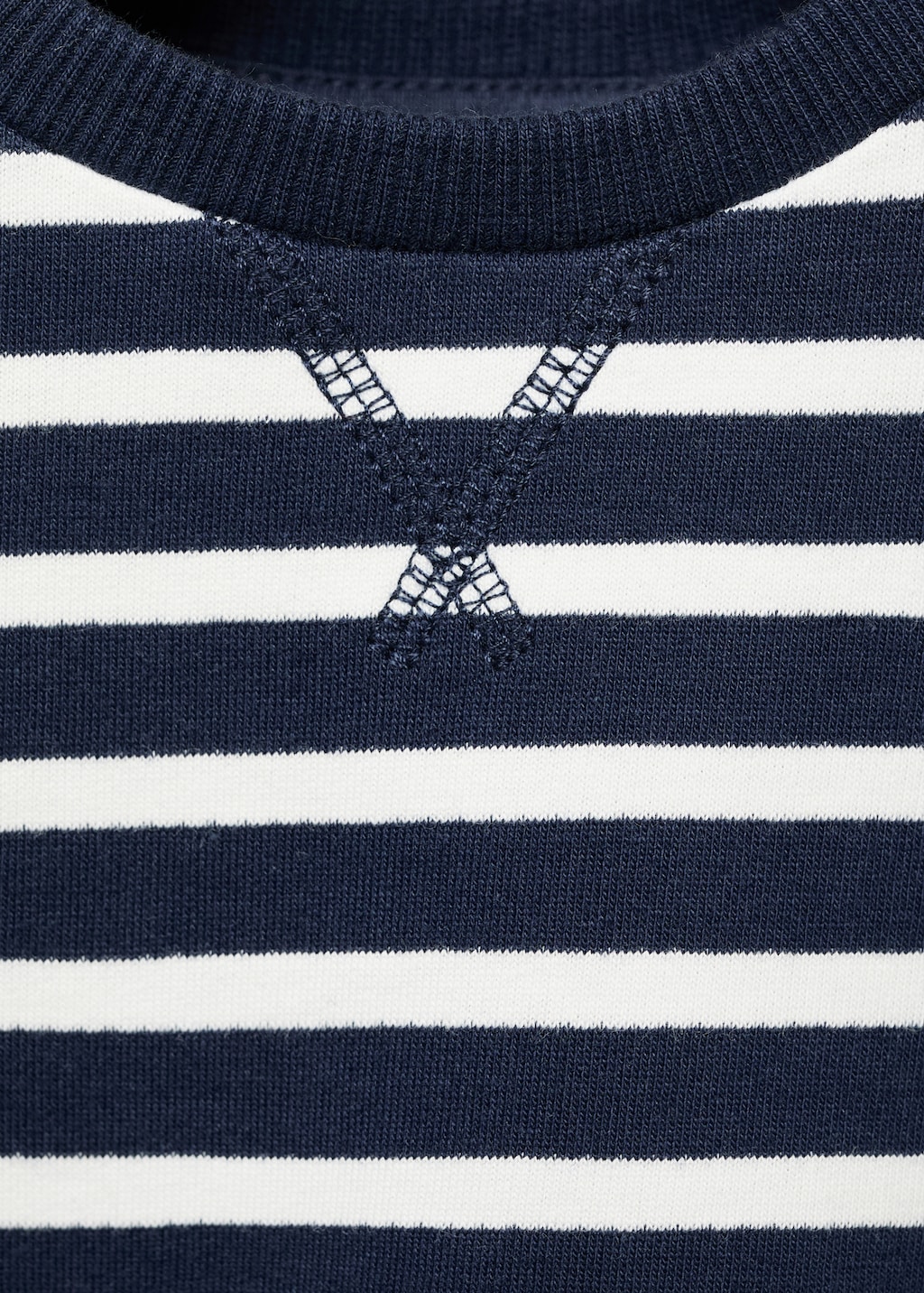 Striped cotton-blend sweatshirt