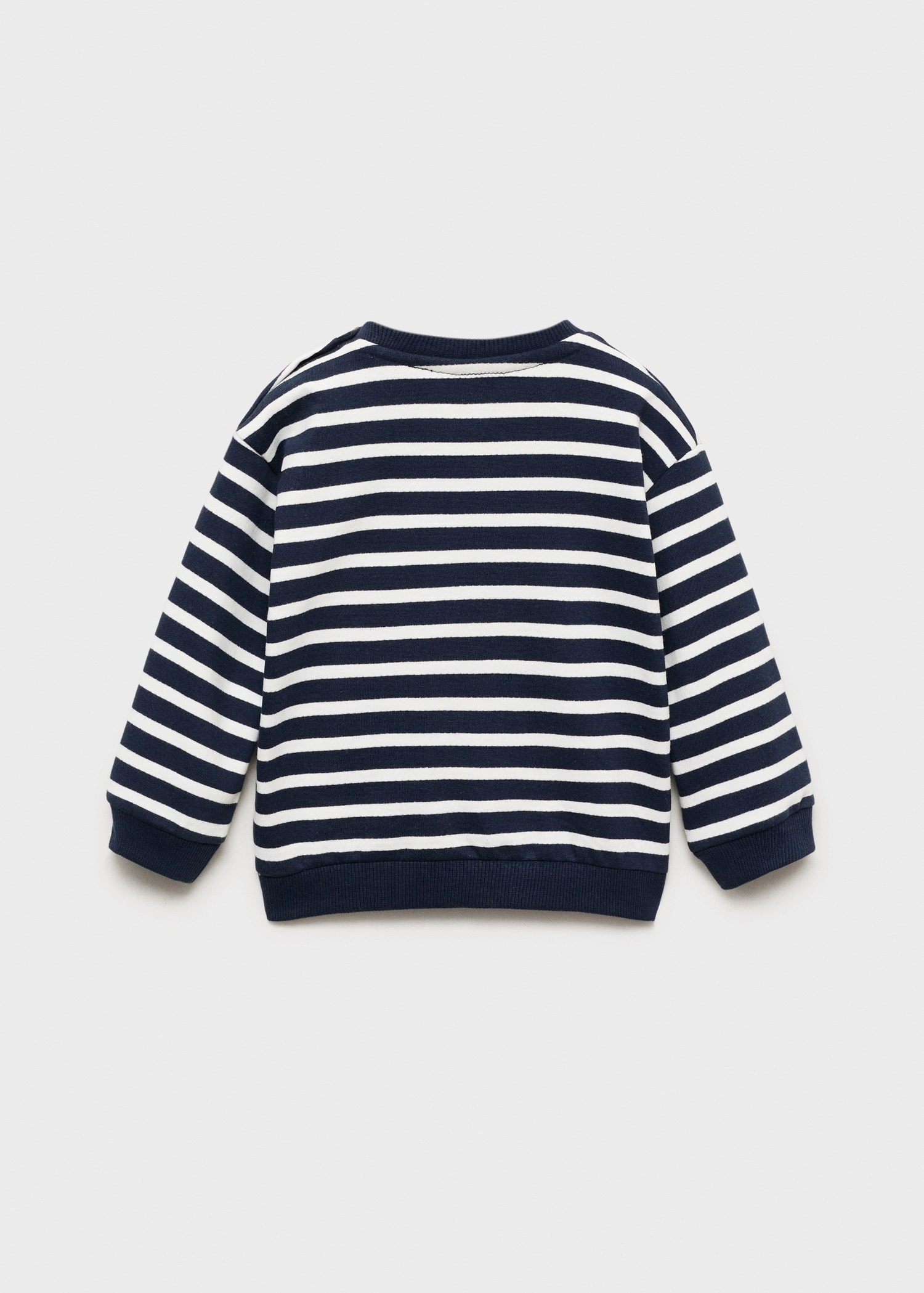 Striped cotton-blend sweatshirt Kids MANGO Philippines