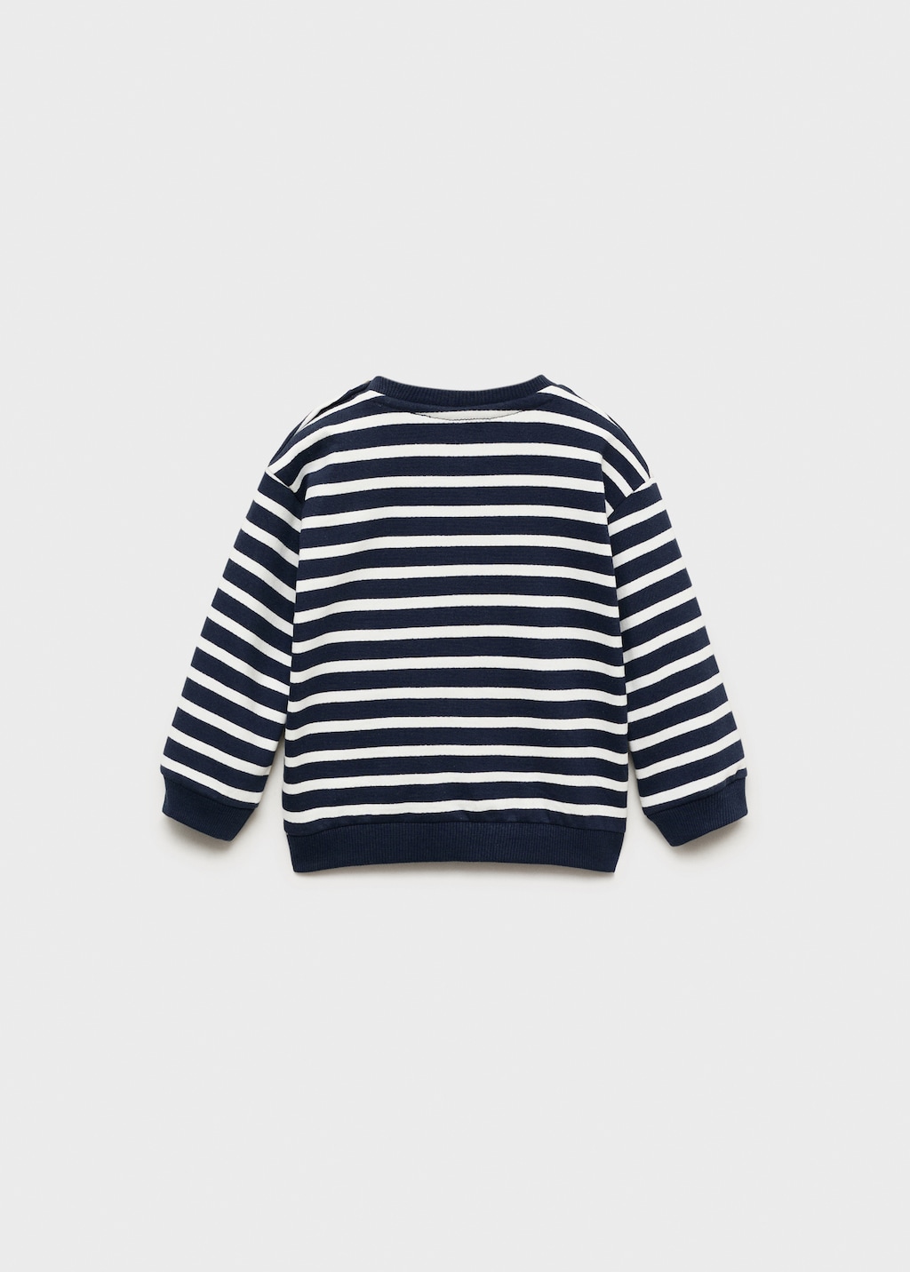 Striped cotton-blend sweatshirt