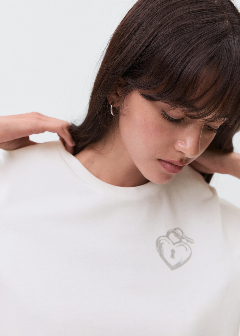 Cotton heart t-shirt