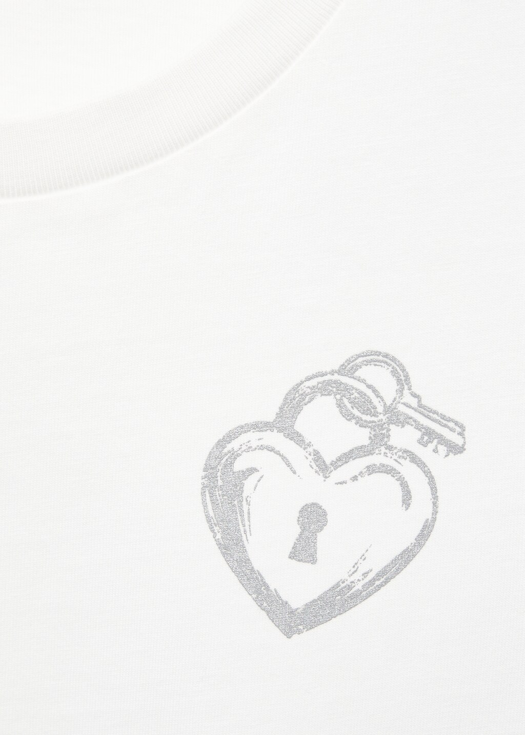 Cotton heart t-shirt