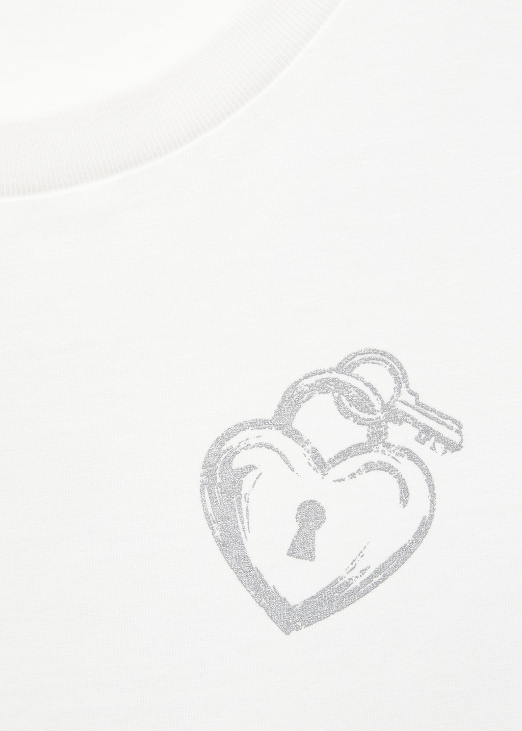 Cotton heart t-shirt