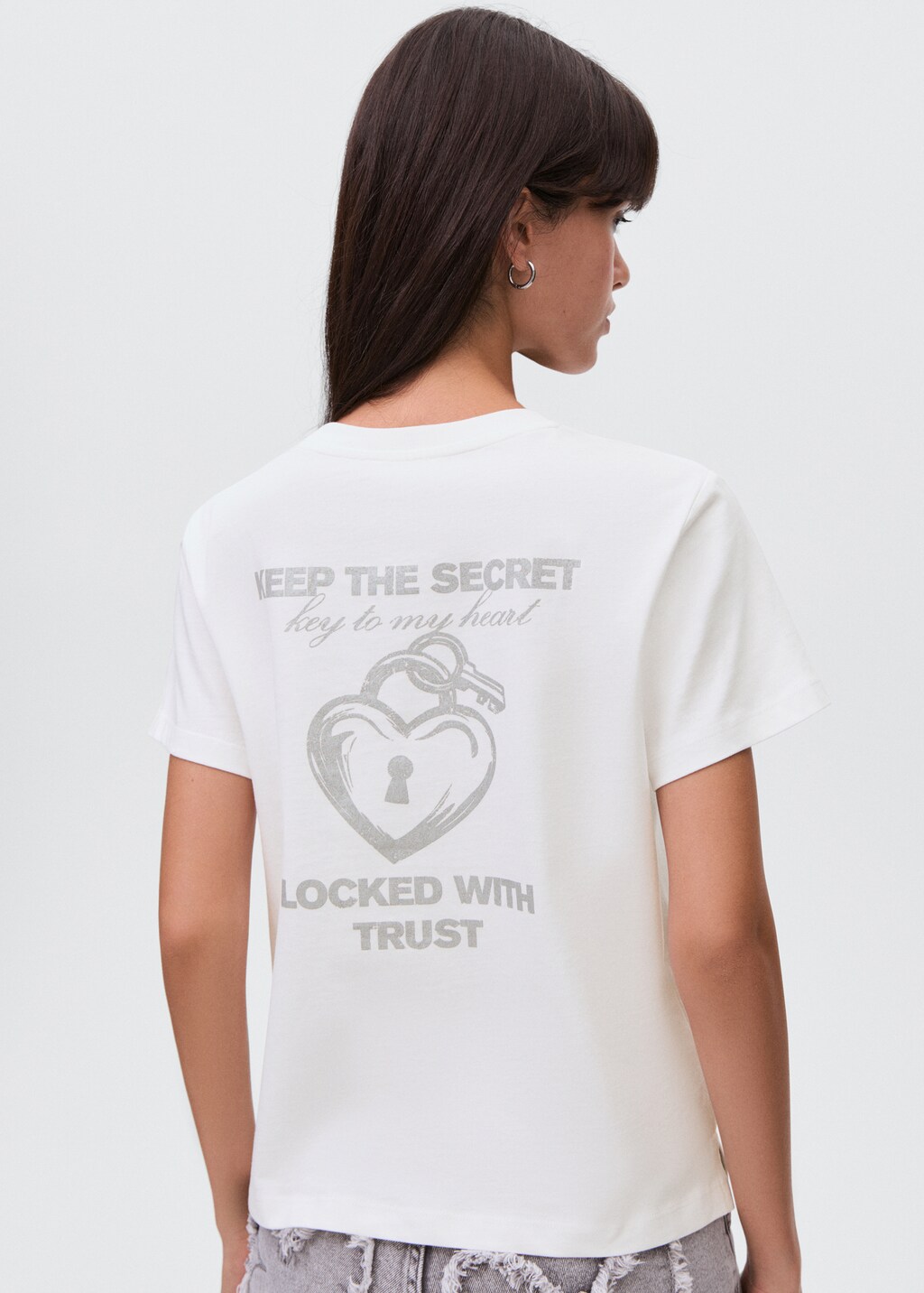 Cotton heart t-shirt