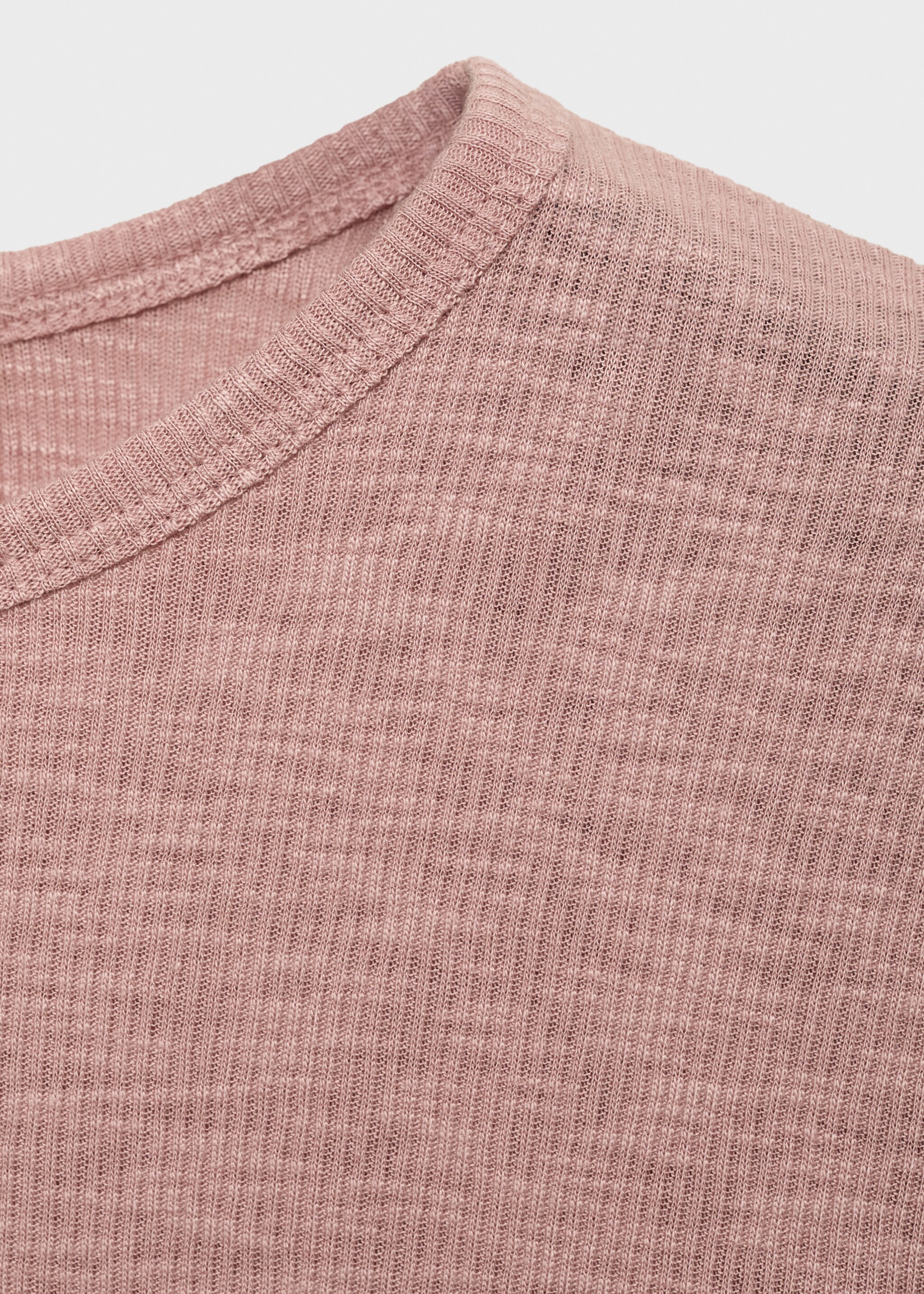 Long-sleeved knitted t-shirt - Details of the article 0