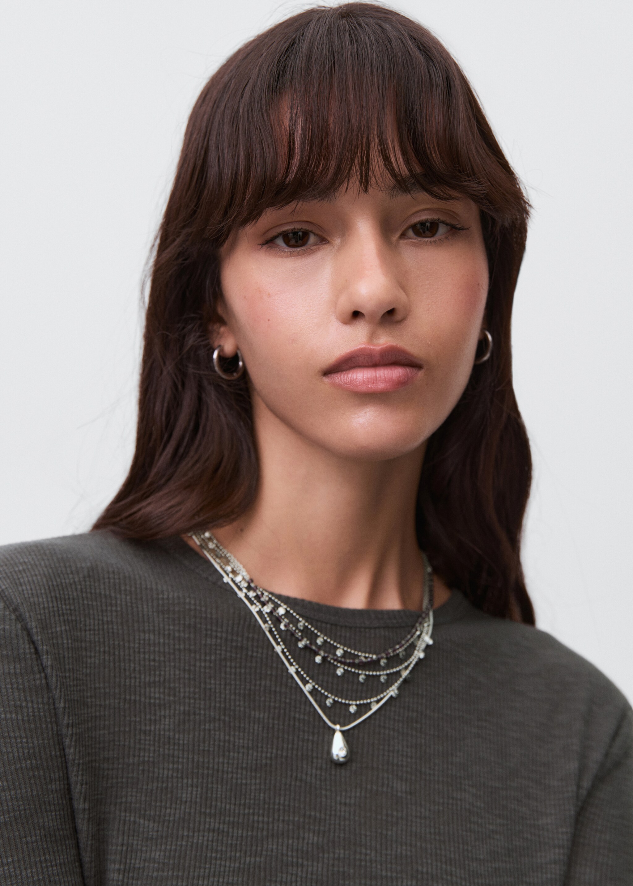 Long-sleeved knitted t-shirt - Details of the article 1