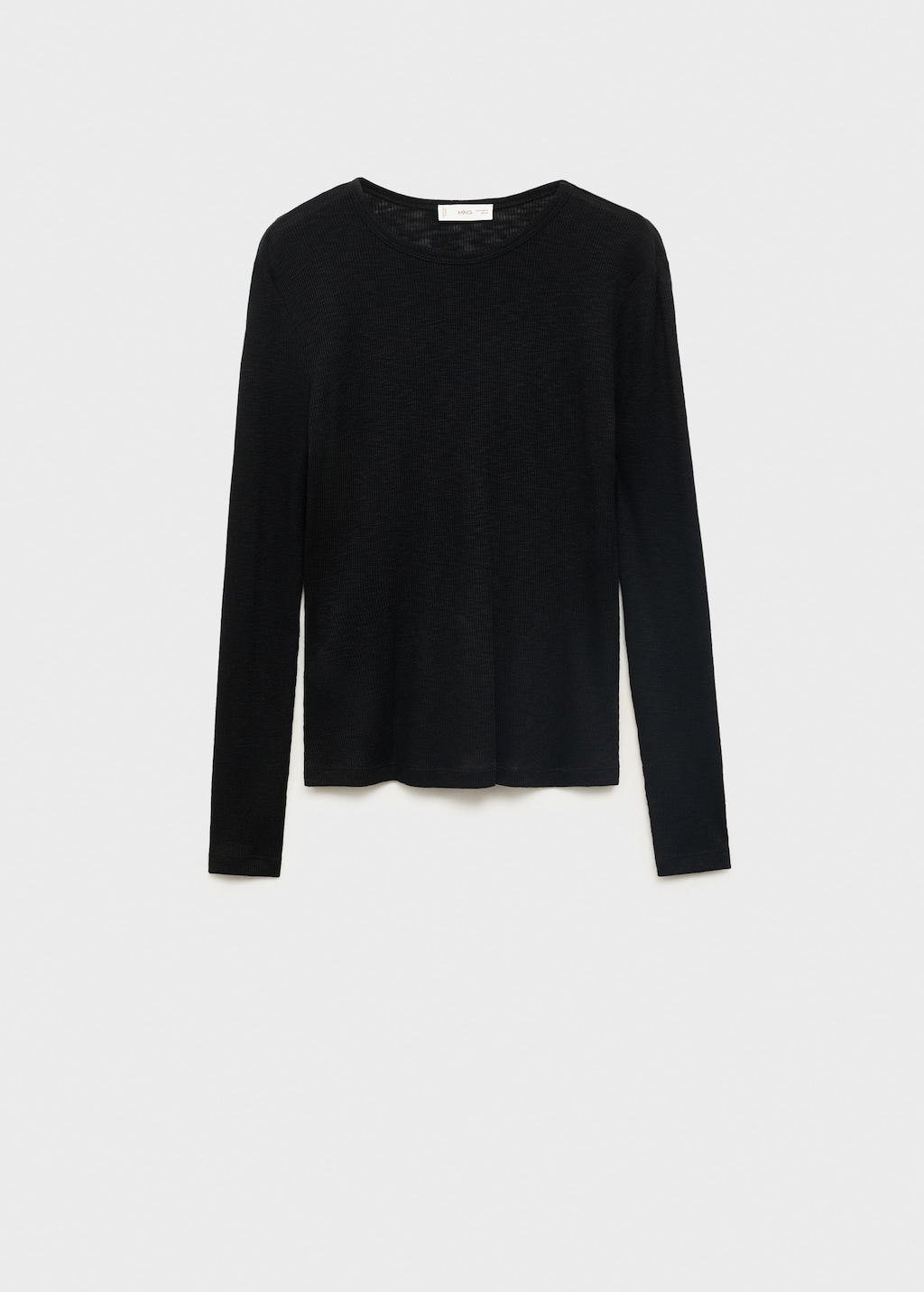 Long-sleeved knitted t-shirt