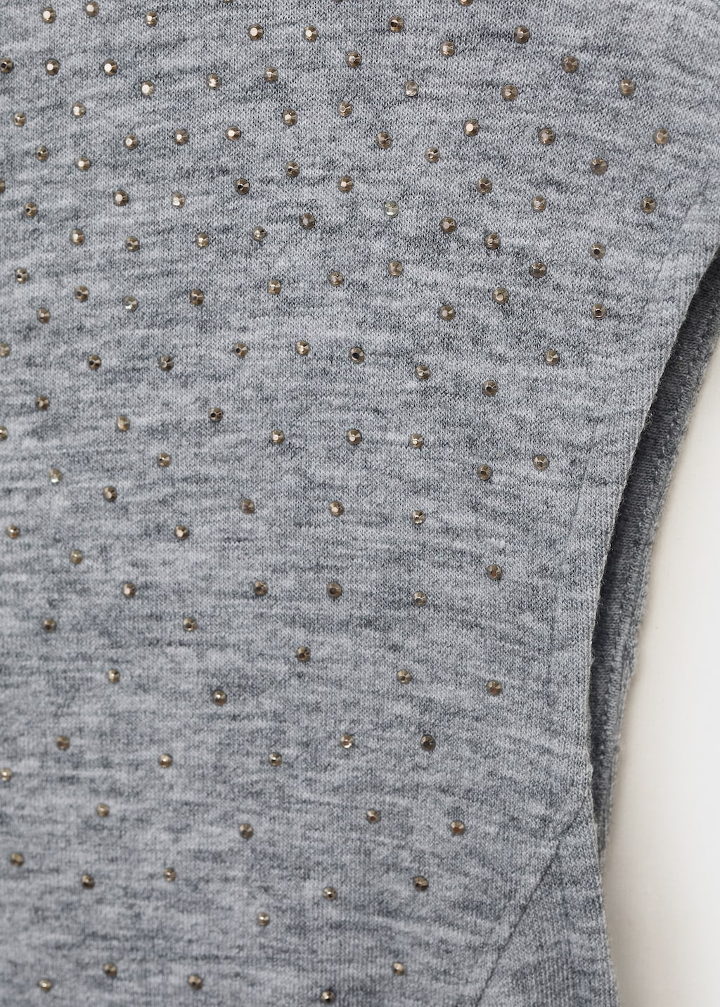 Dress with rhinestone seam