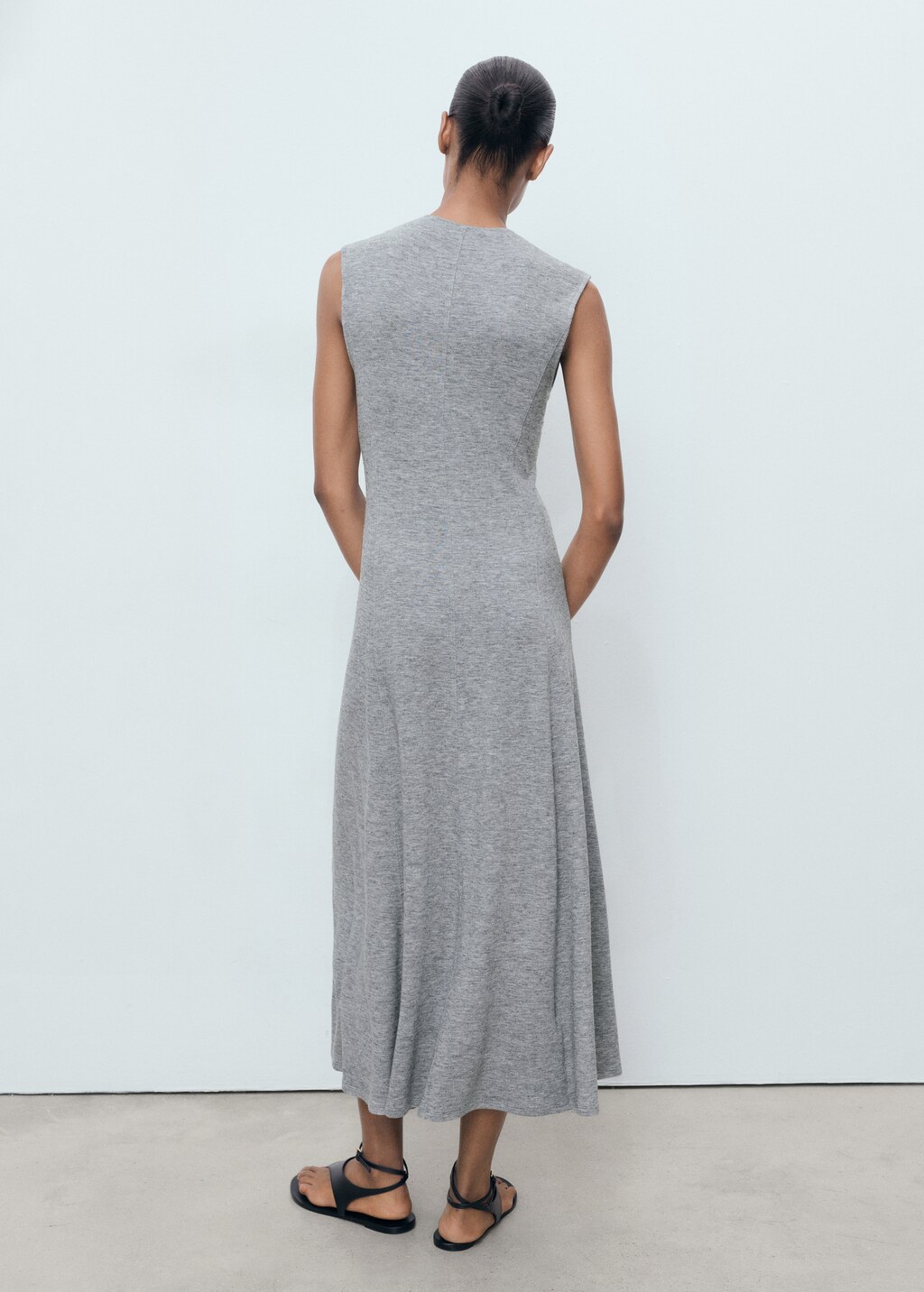 Dress with rhinestone seam - image 3