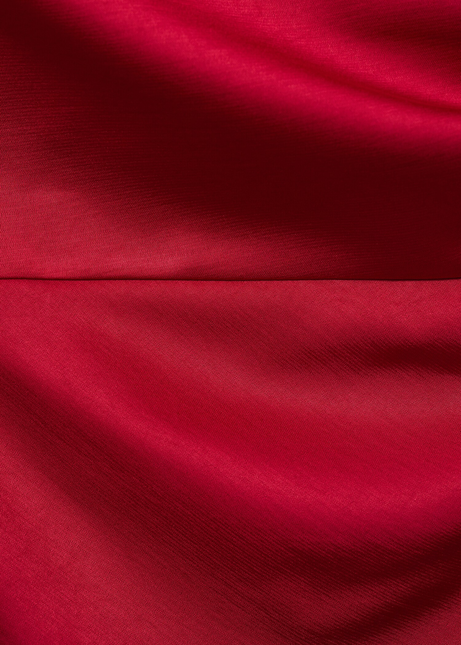 Asymmetrical satin dress with side slits - Details of the article 8
