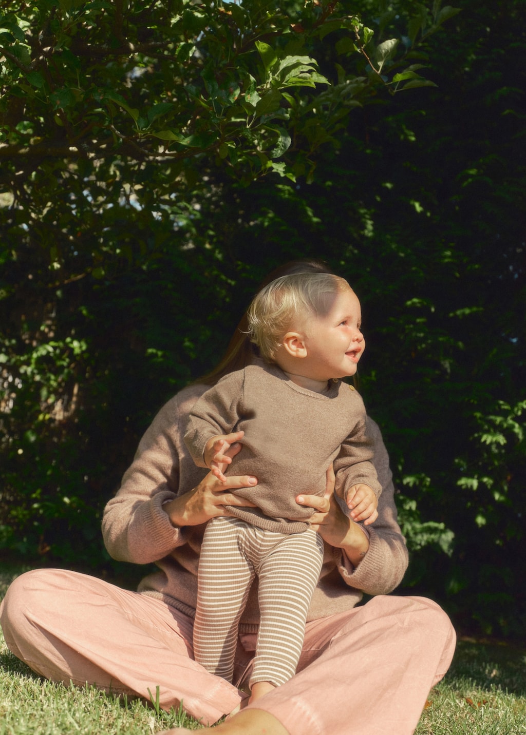 Stripped cotton leggings