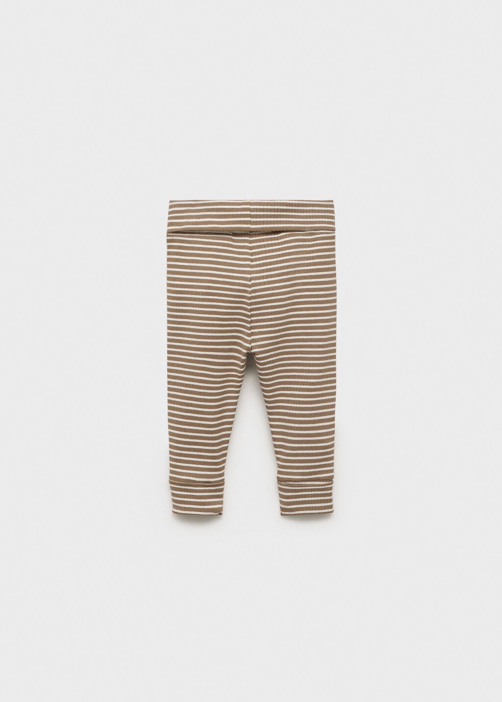 Stripped cotton leggings