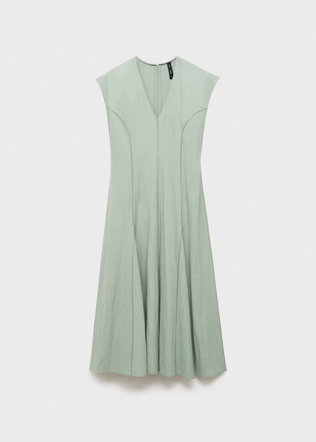 Mango V-neck dress with stitching thumbnail