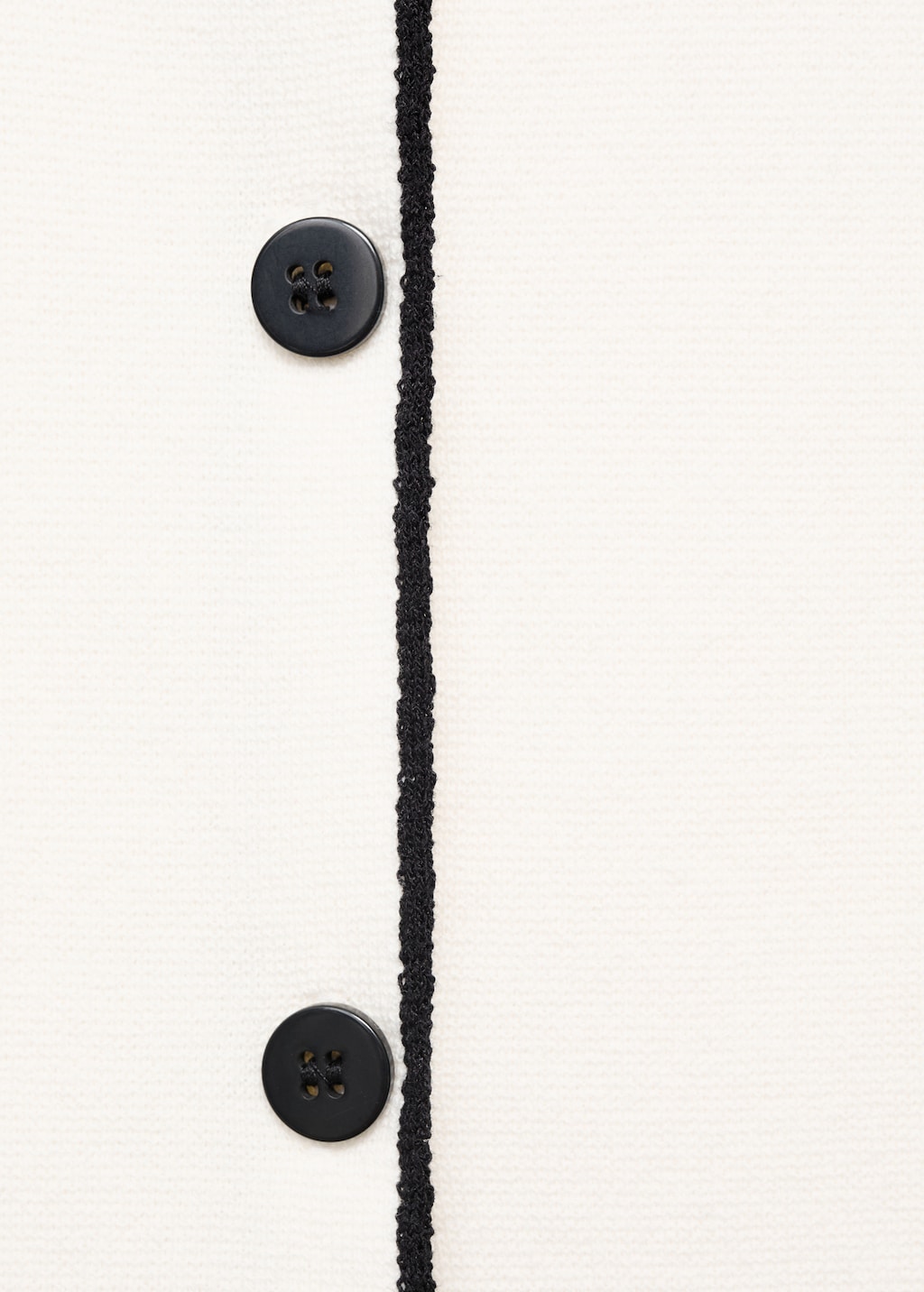 Knitted vest with contrast detail