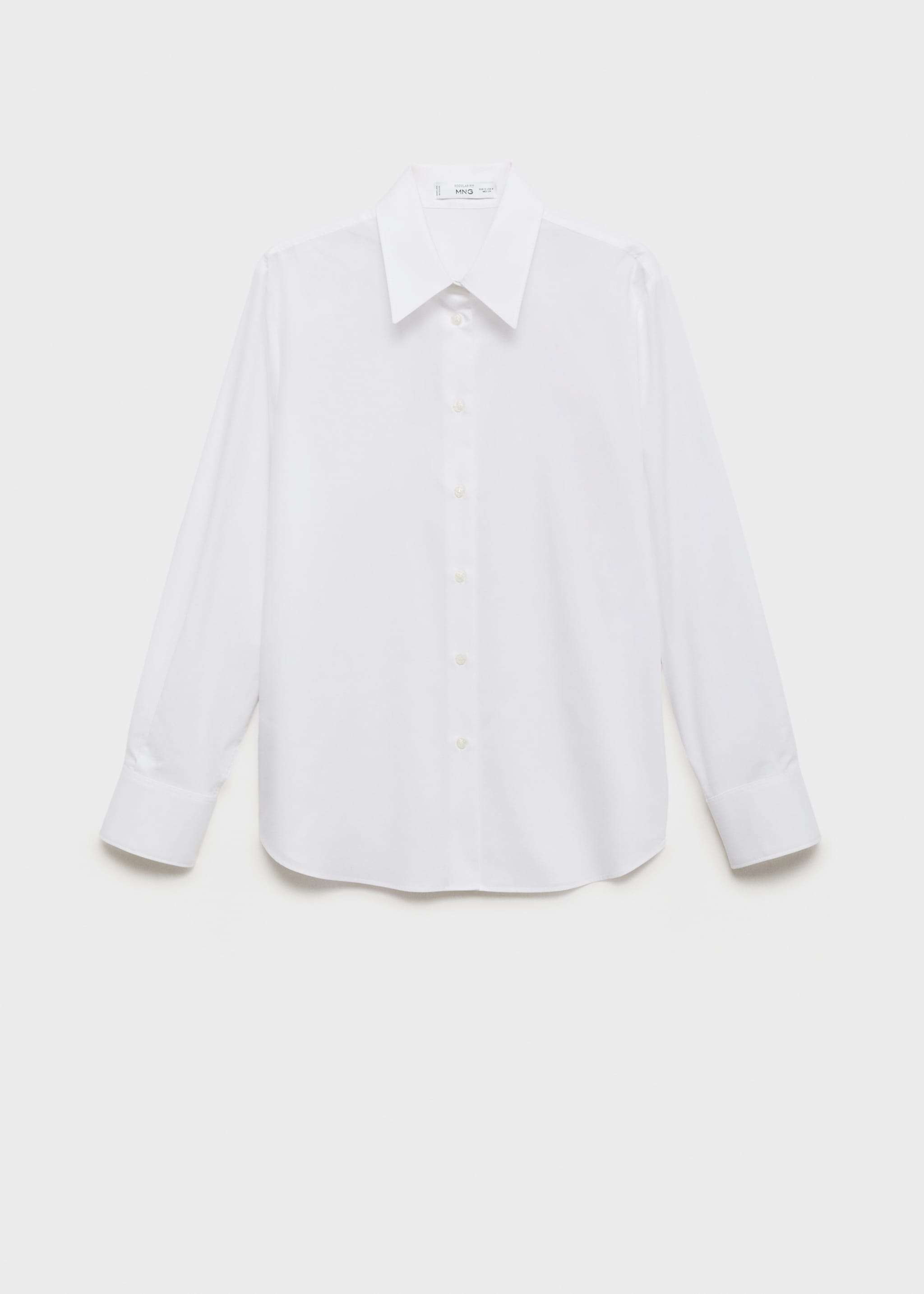 Regular cotton lyocell-blend shirt - Article without model