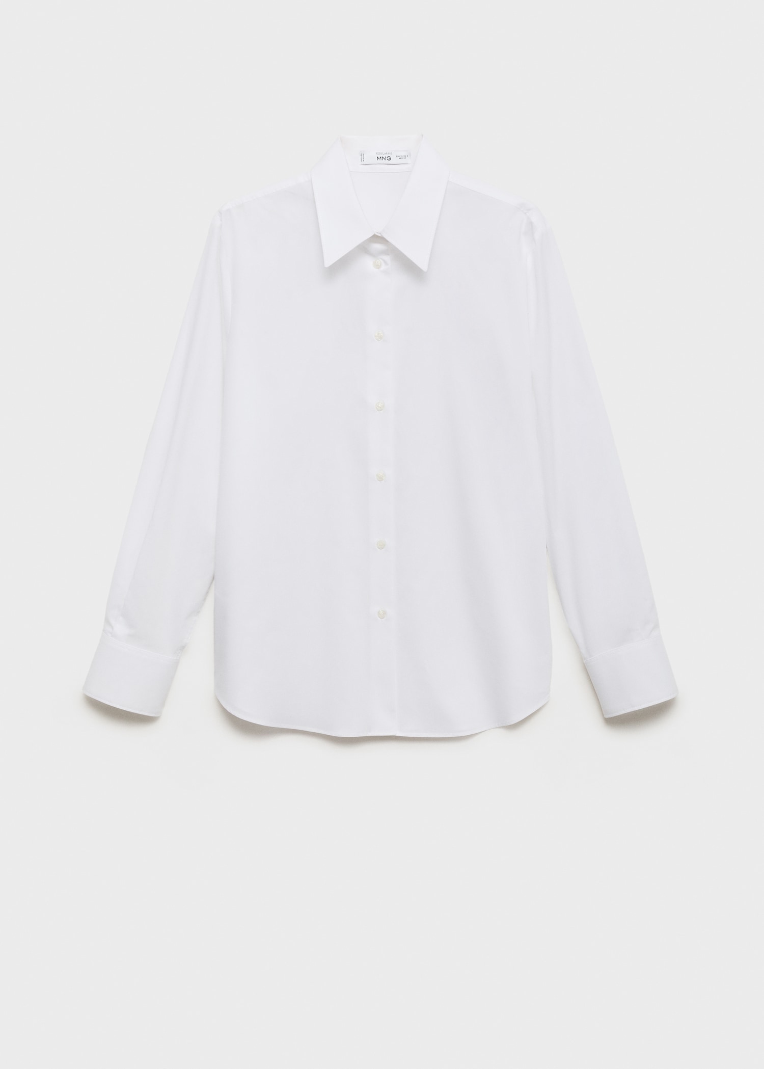 Regular cotton lyocell-blend shirt - Article without model