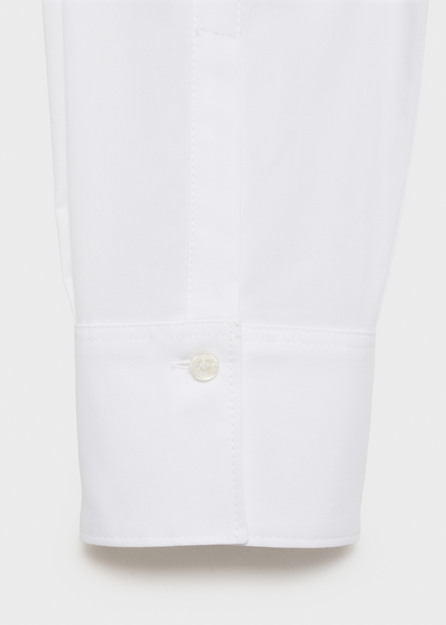 Regular cotton lyocell-blend shirt - Details of the article 0