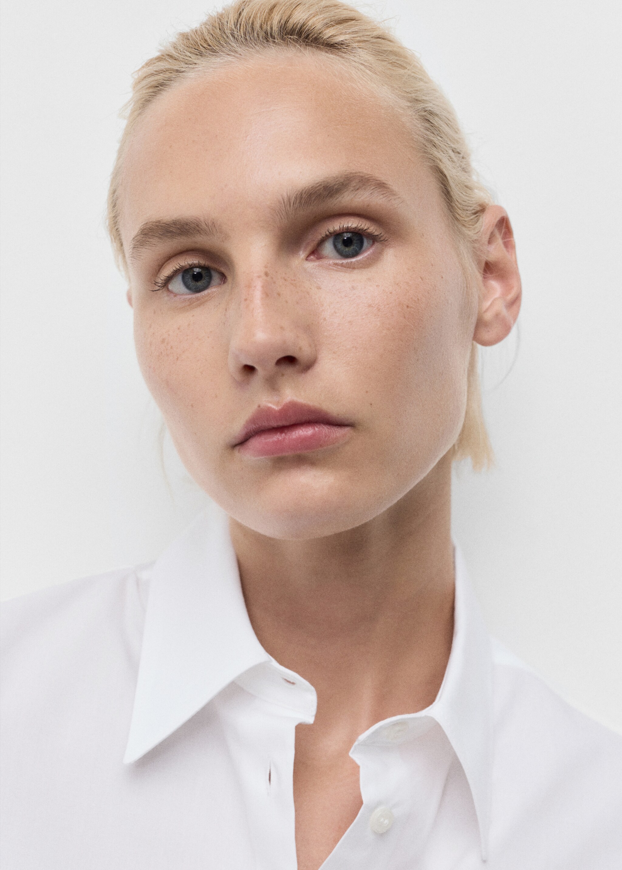 Regular cotton lyocell-blend shirt - Details of the article 1