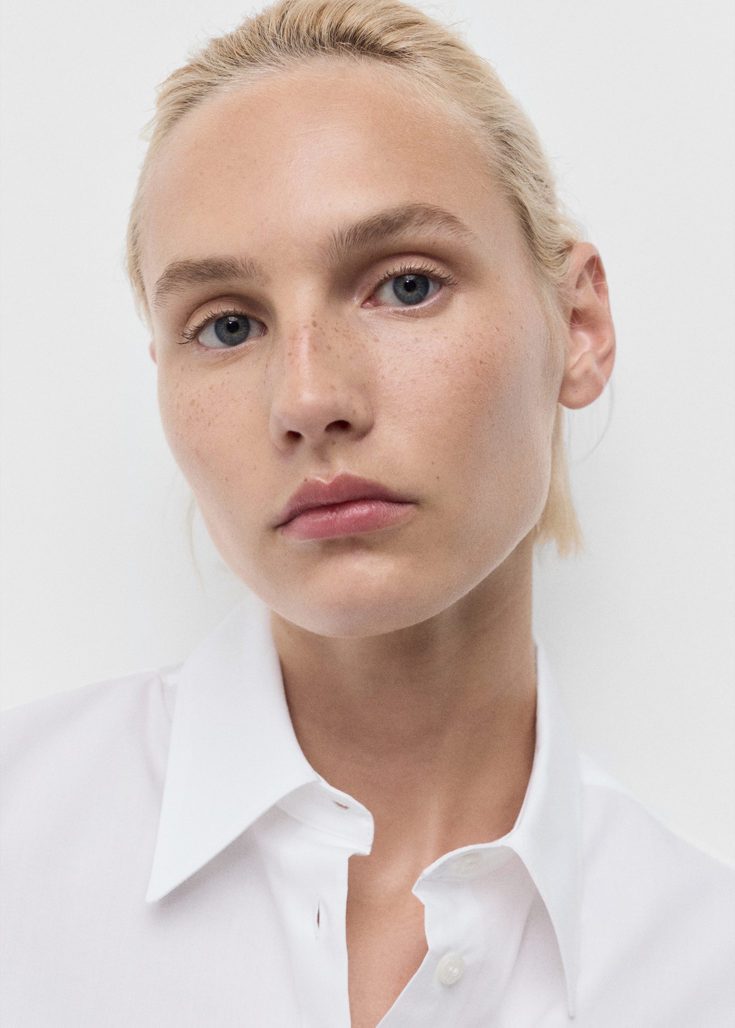 Regular cotton lyocell-blend shirt - Details of the article 1