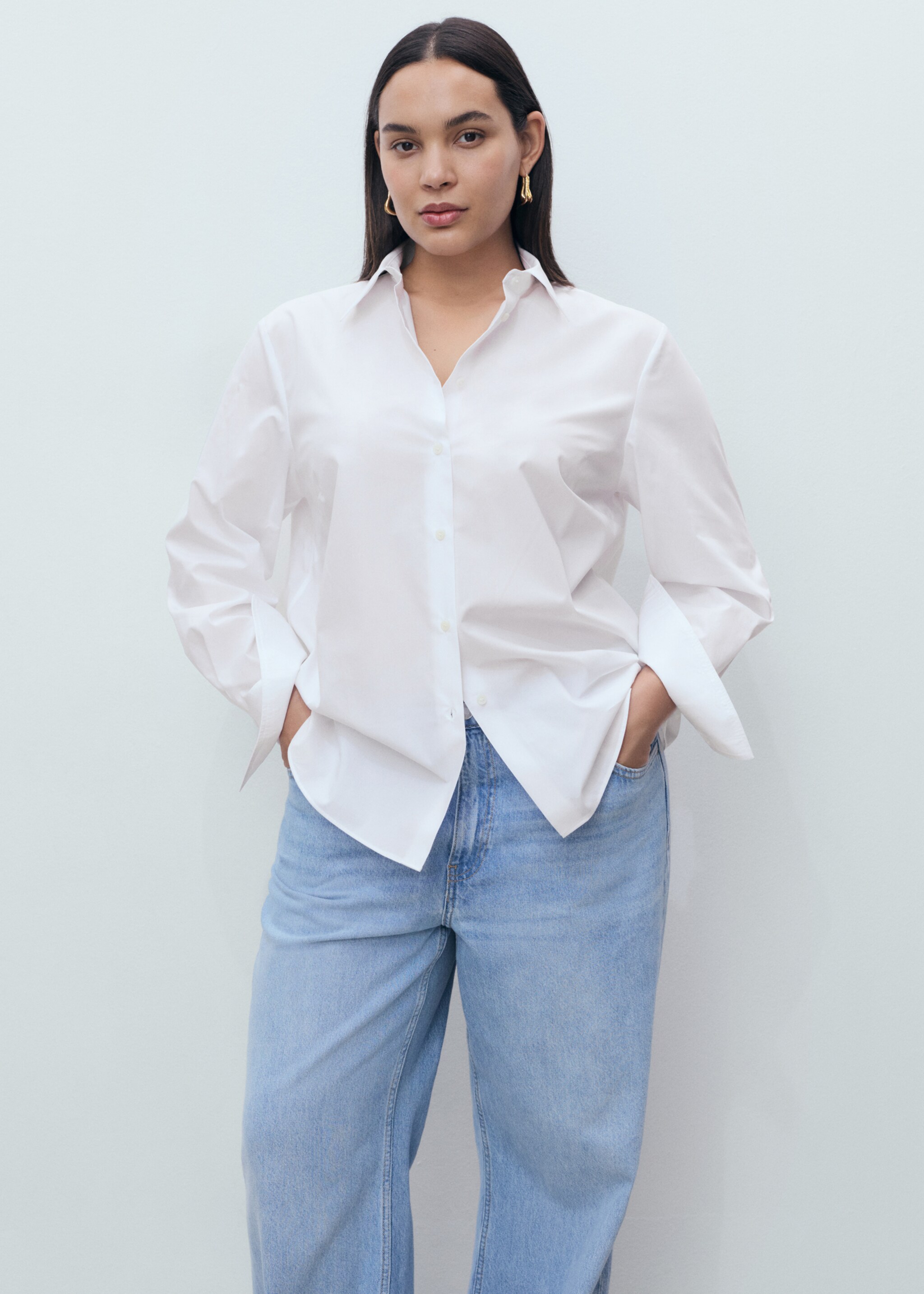 Regular cotton lyocell-blend shirt - Details of the article 5