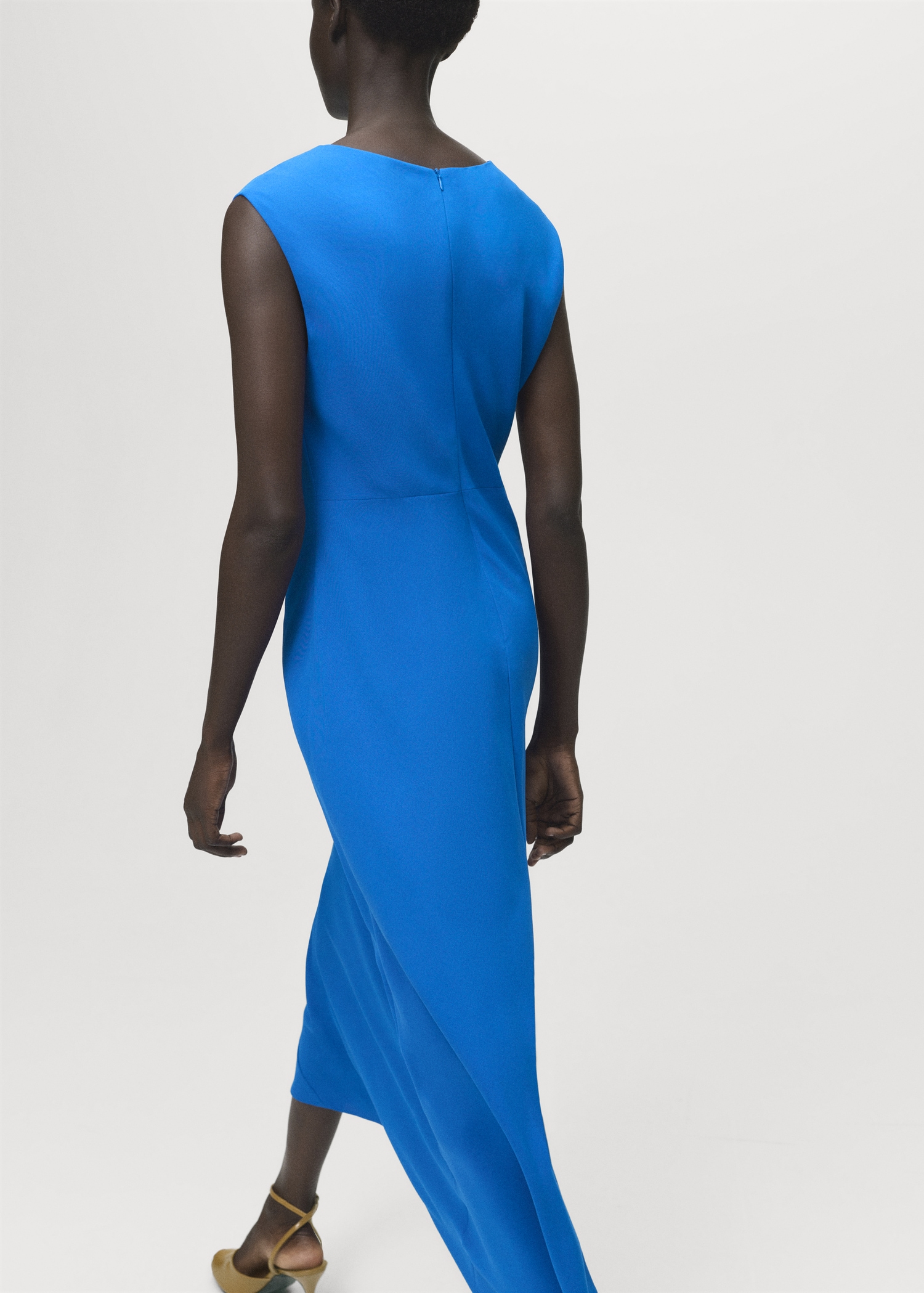 Robe midi froncée - Verso de l’article