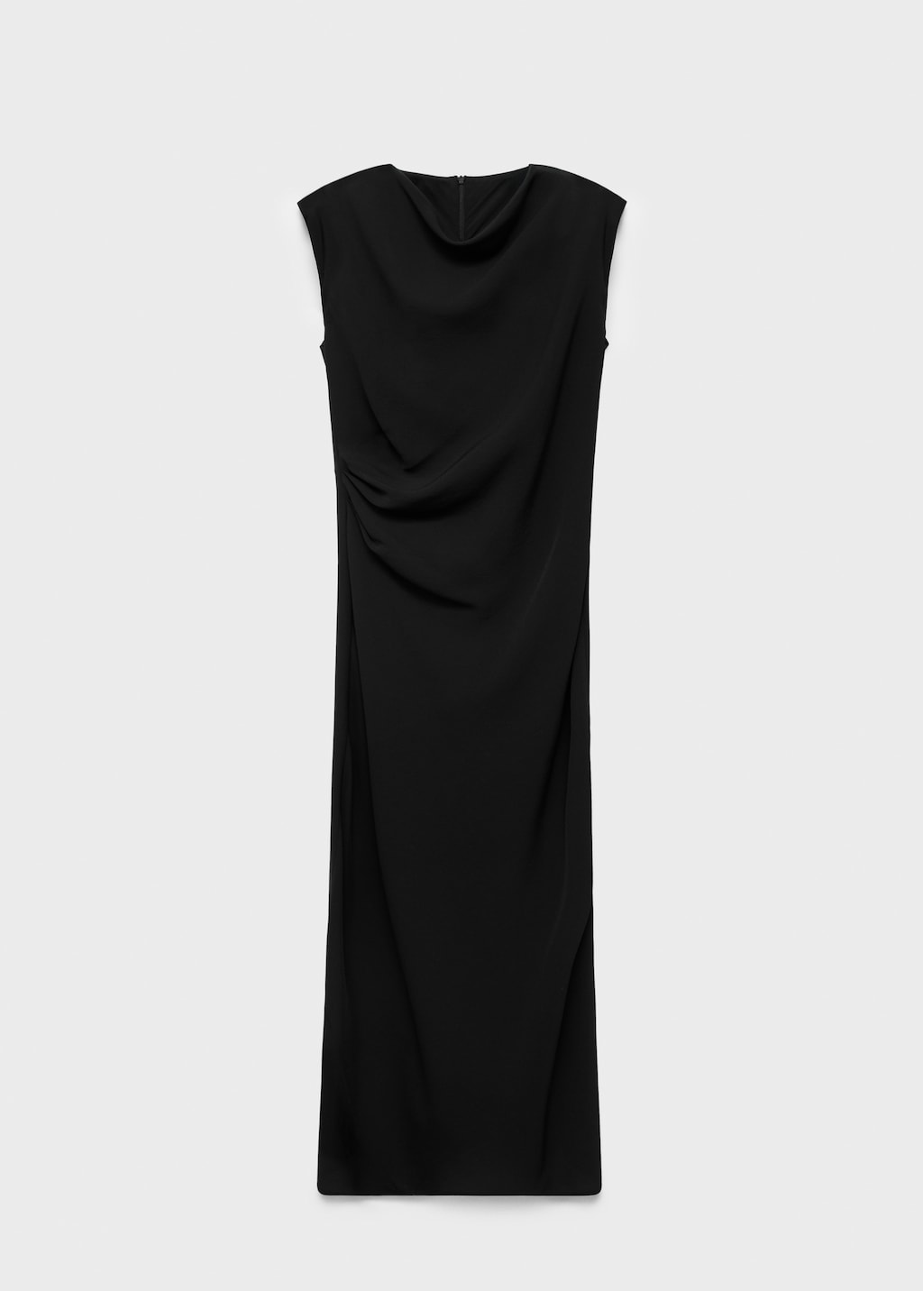 Mango Ruched midi dress