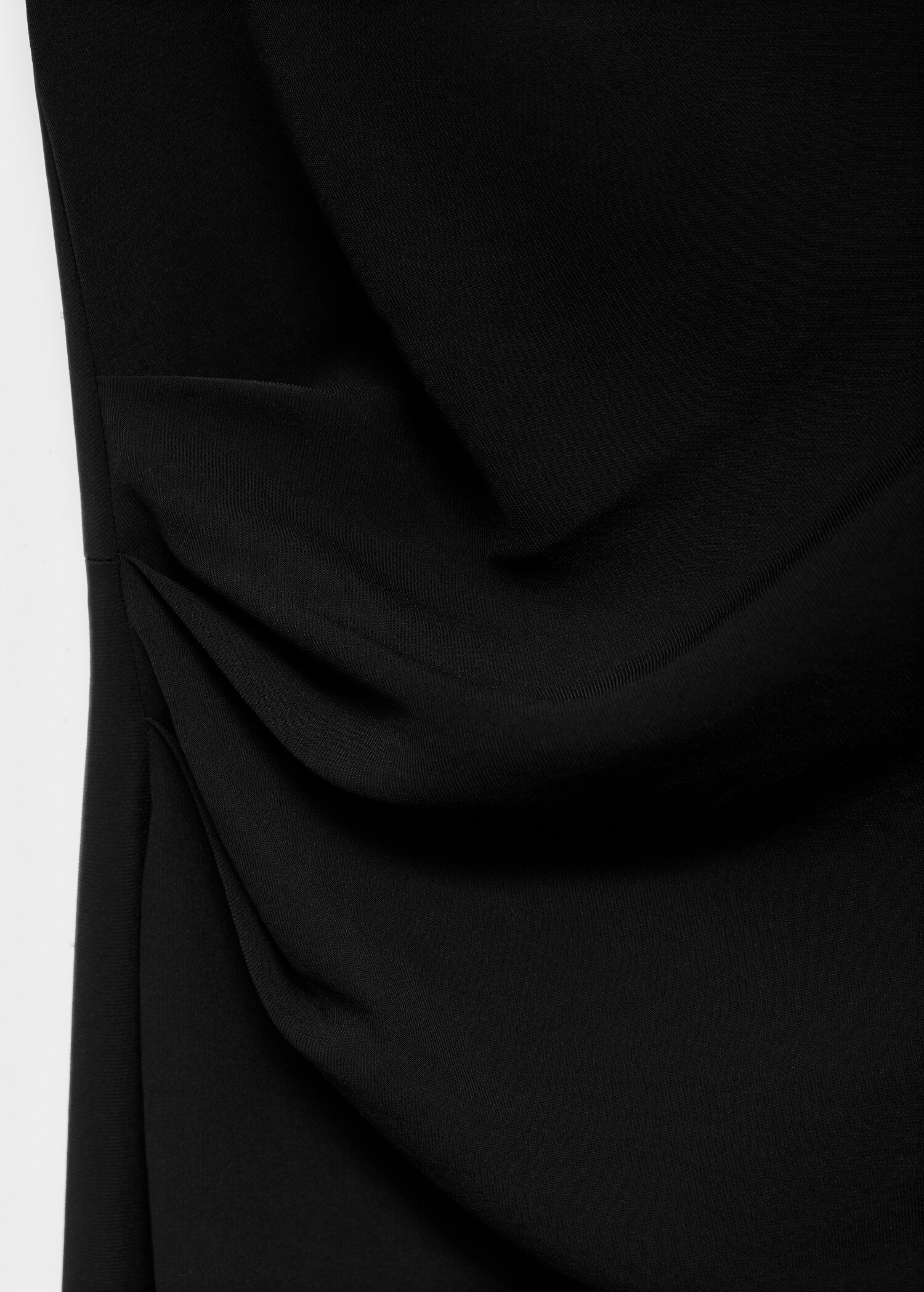 Vestido midi fruncido - Detalle del artículo 0