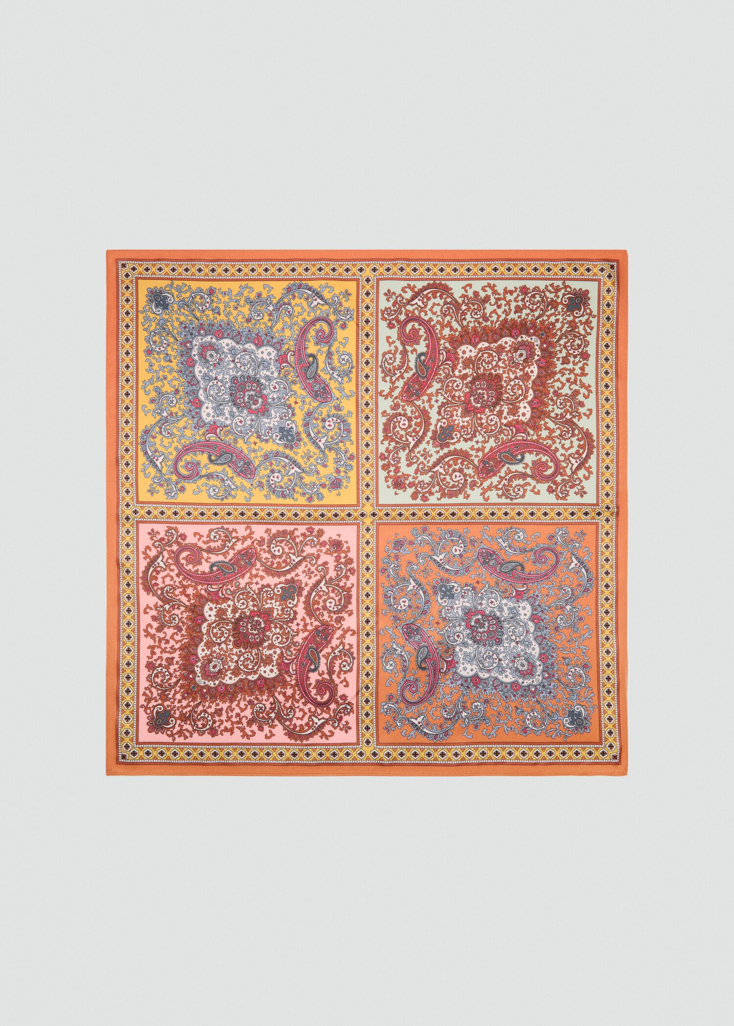Paisley satin scarf - Article without model