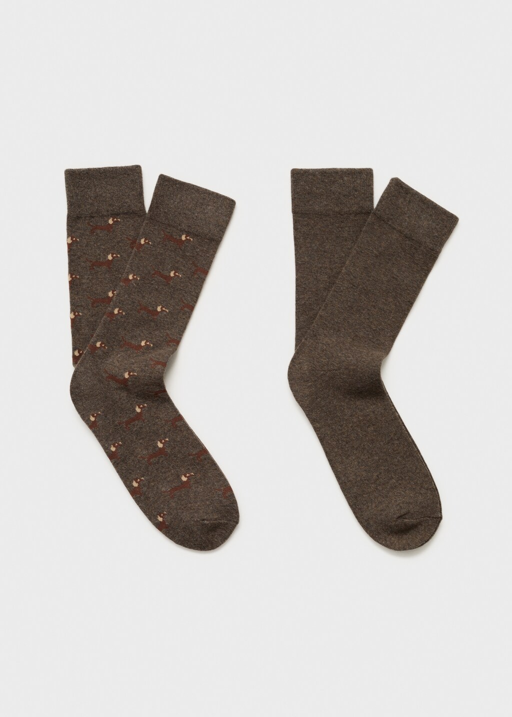 2 pack animal print socks