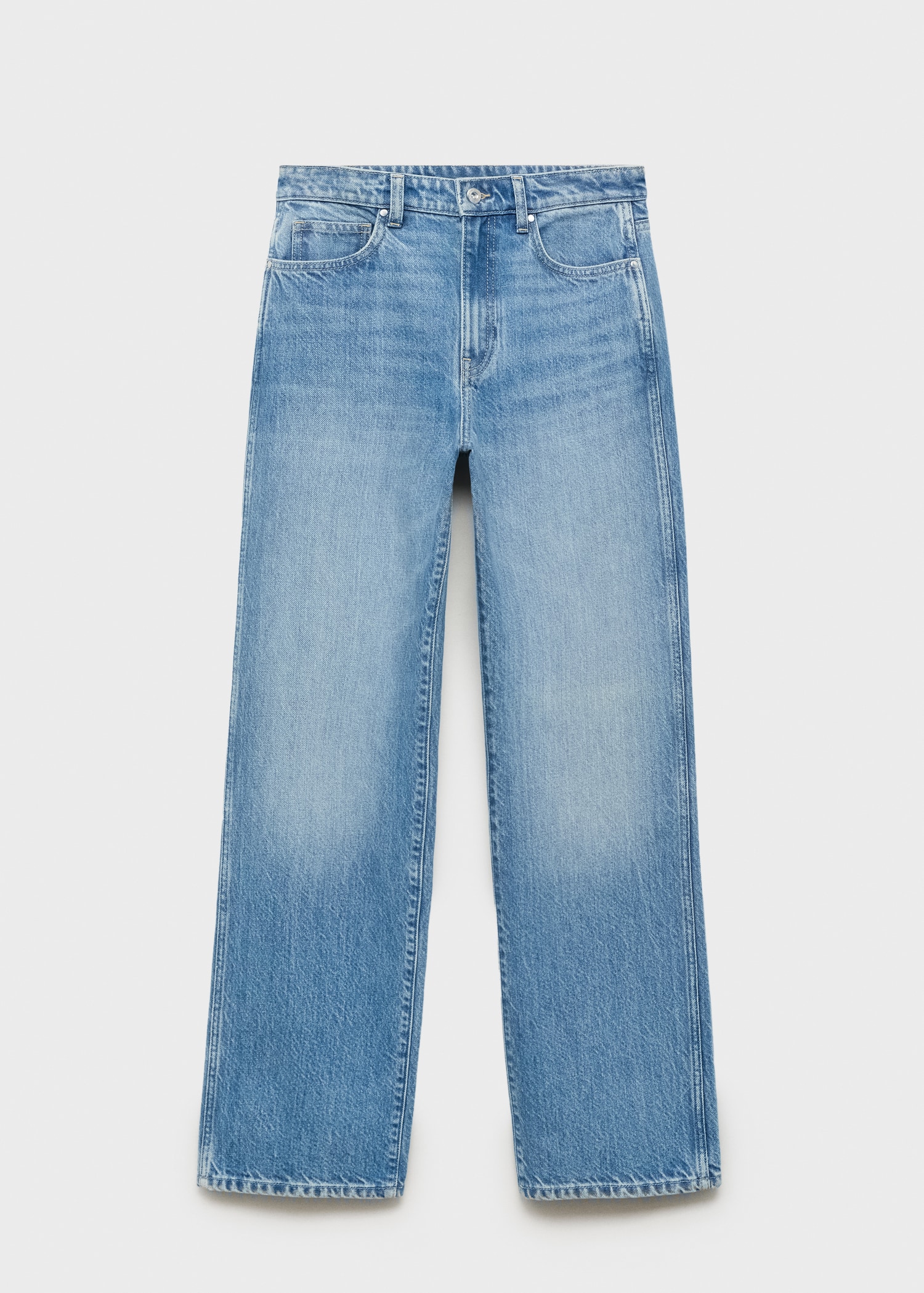 Jeans rectos tiro alto - Artículo sin modelo