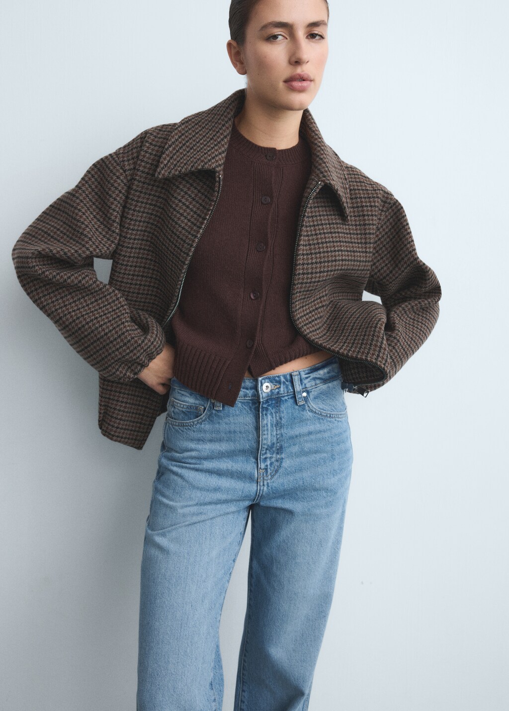 High waist straight jeans - image 4