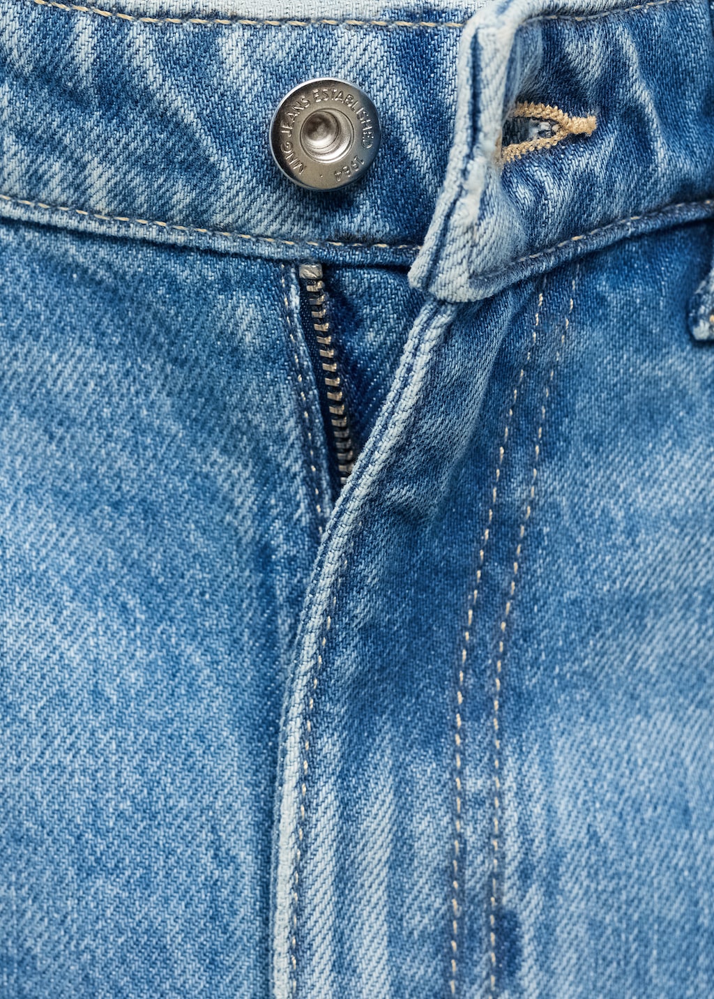 High waist straight jeans