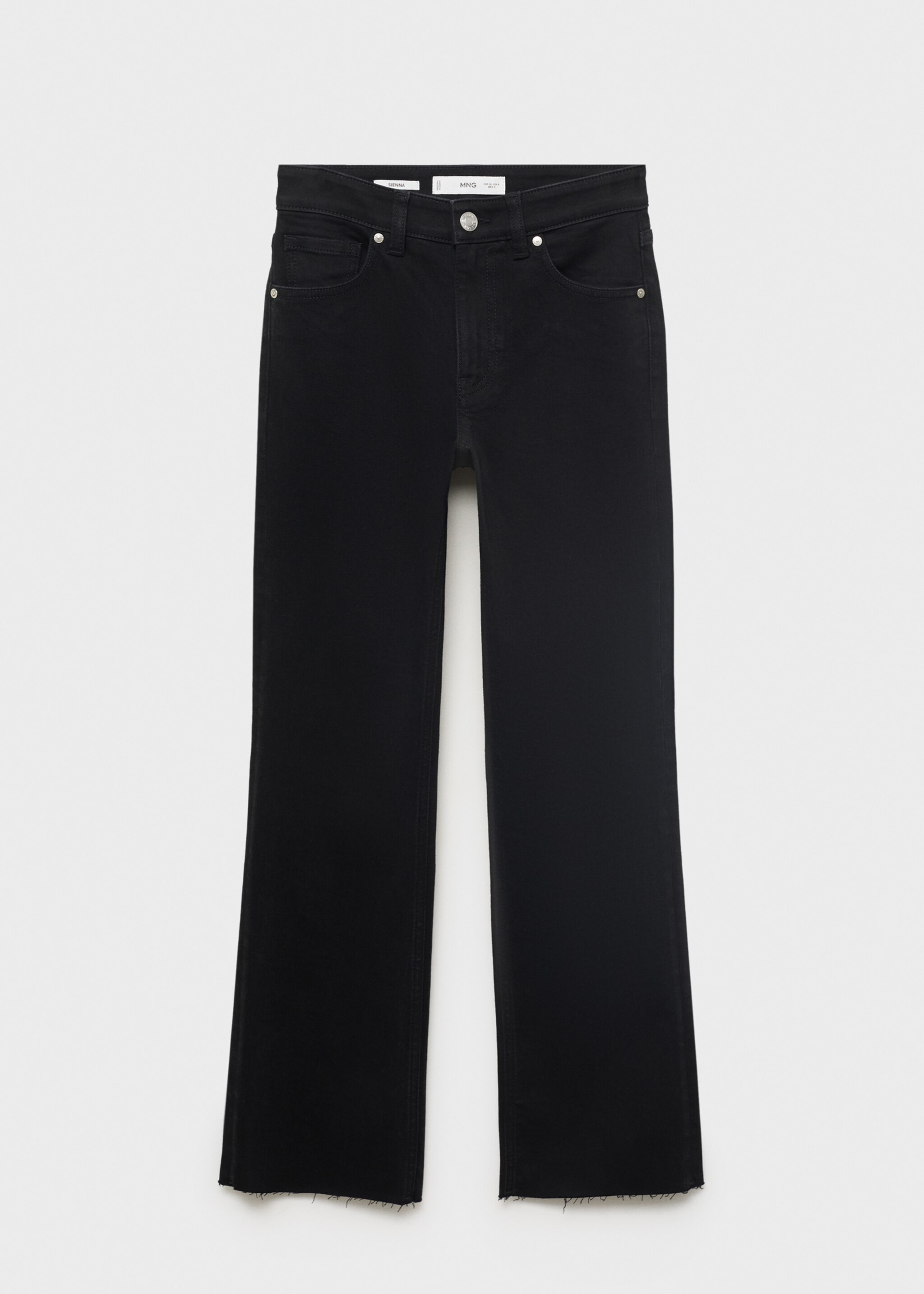 Jean Sienna flare crop - Article sans modèle, Black denim. Ref: 17044093-00.