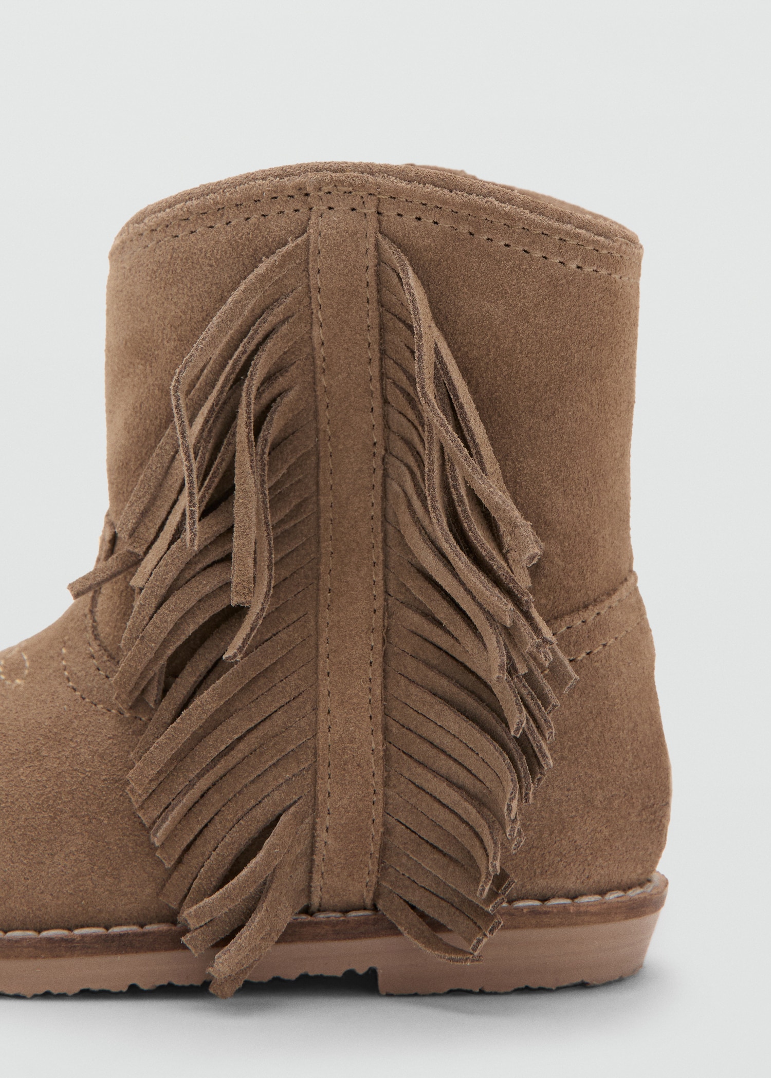 Boots Zara Baby Slovenia Fringed Leather Boots Kids MANGO Slovenia