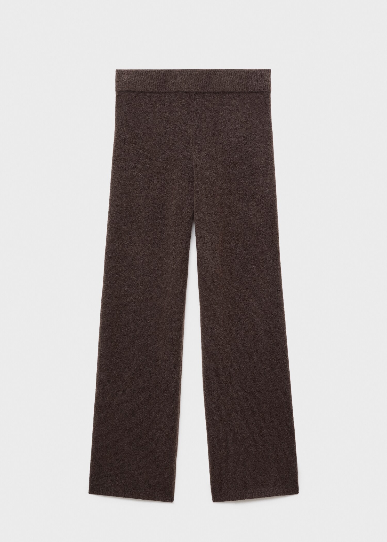 Straight knitted trousers - Article without model