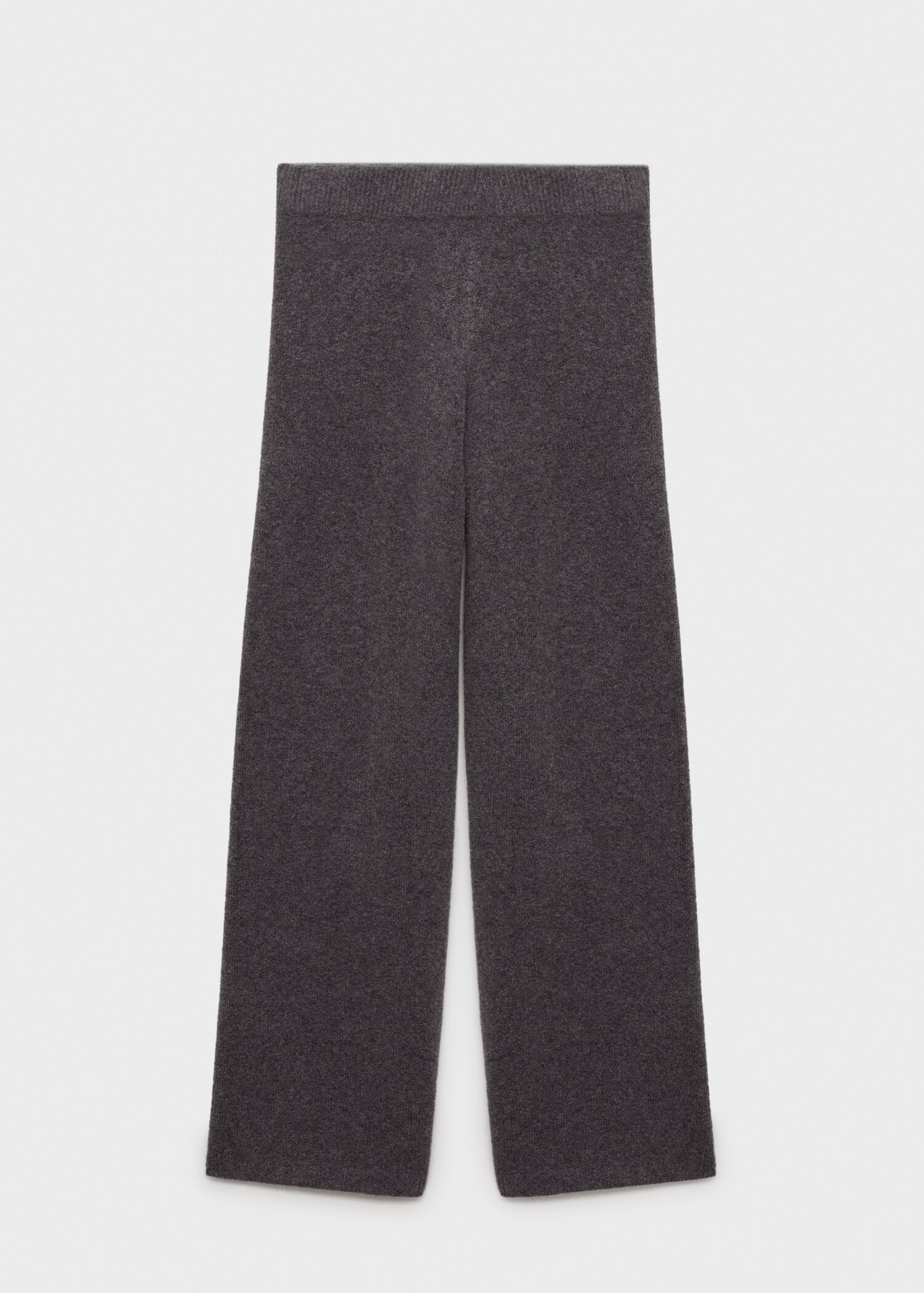 Straight knitted trousers - Article without model