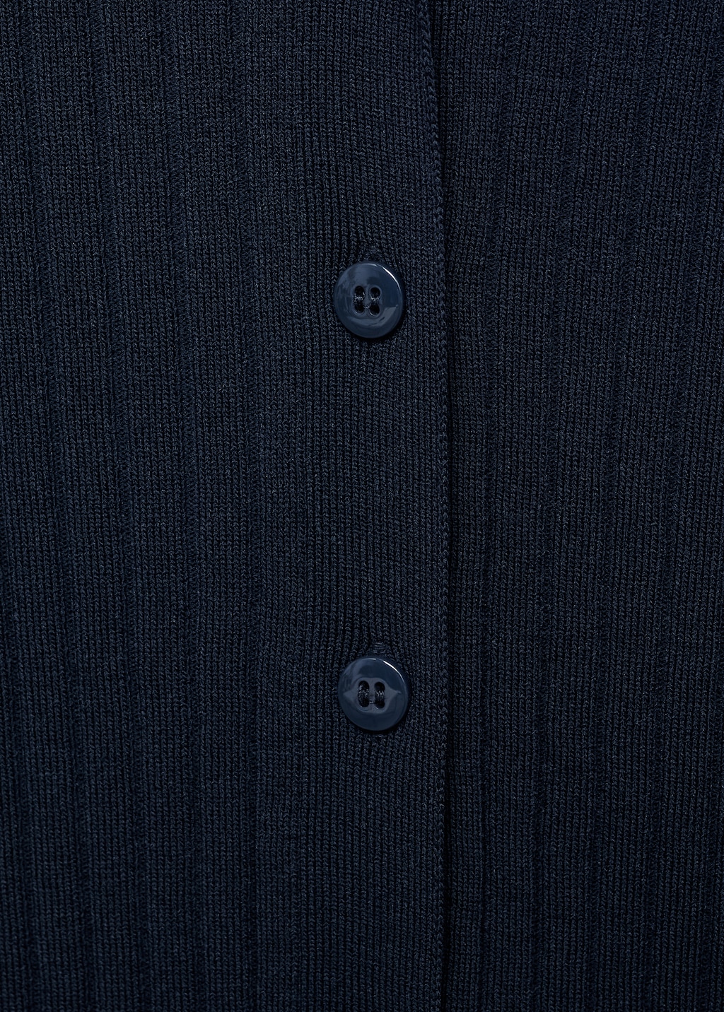 Ribbed lapel cardigan