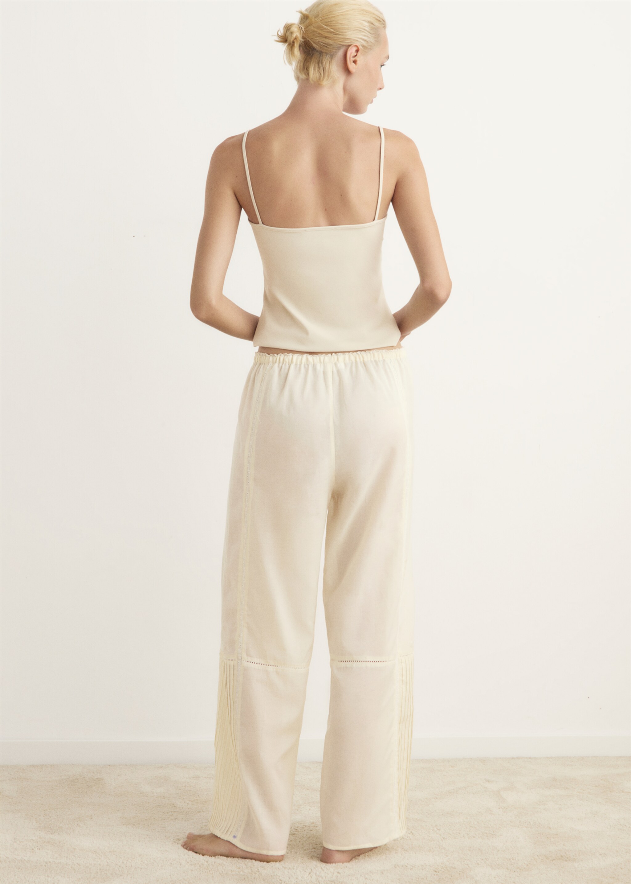 Pantalón pijama tere - Reverso del artículo, Vainilla. Ref: 17044104-00.