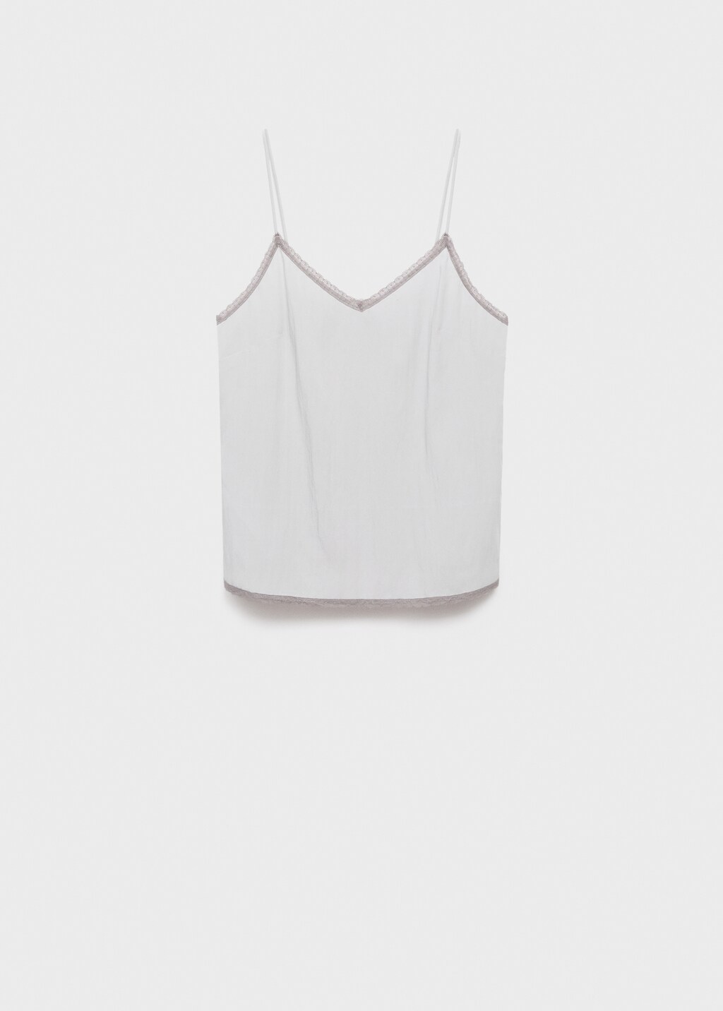 Pajama top with lace trim - image 5