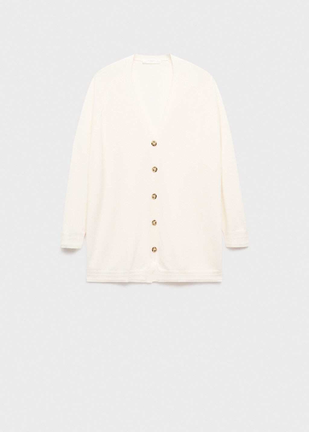 Buttoned wool cardigan - image 5