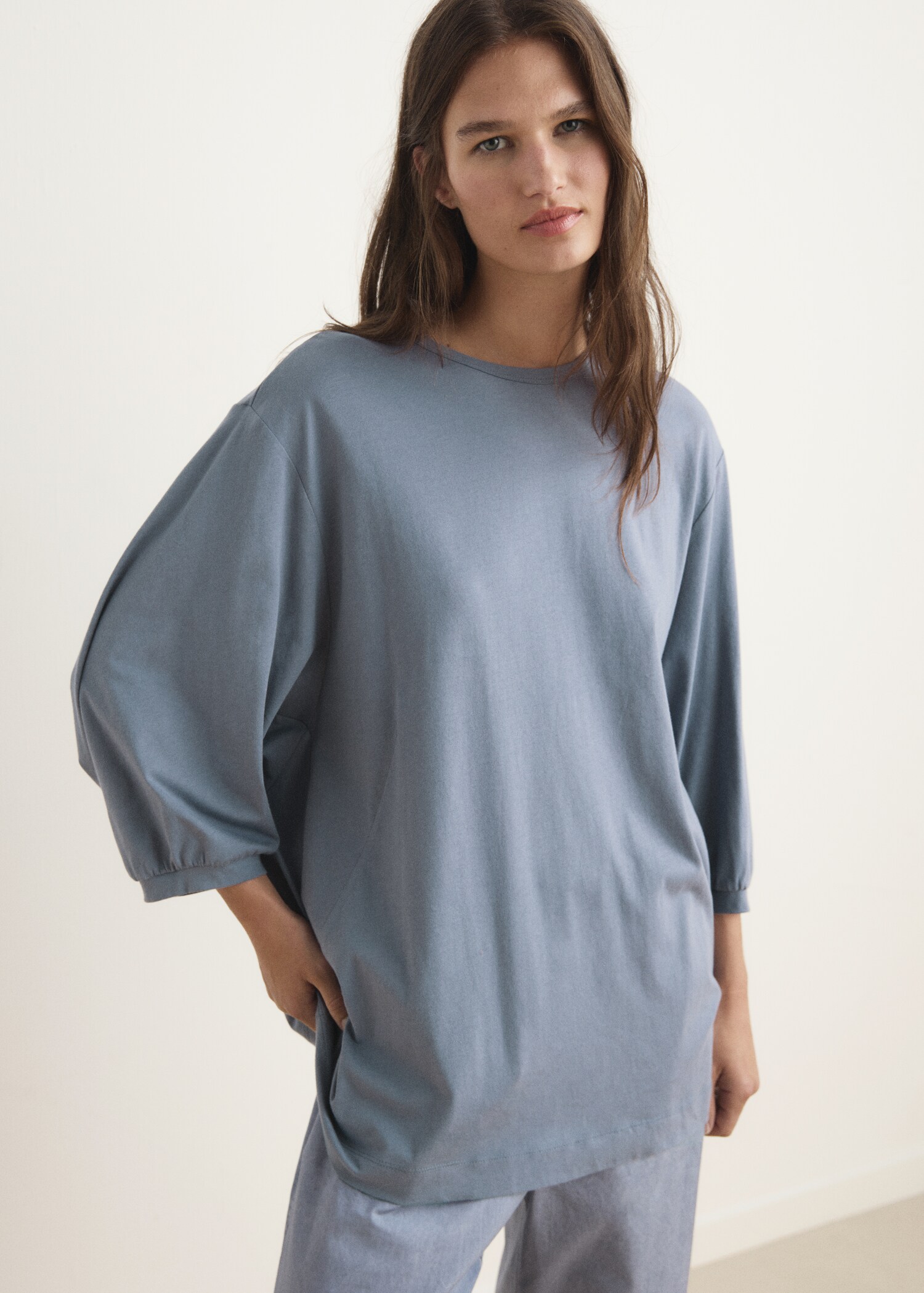 Pyjama t-shirt with puffed sleeves - Medium plane