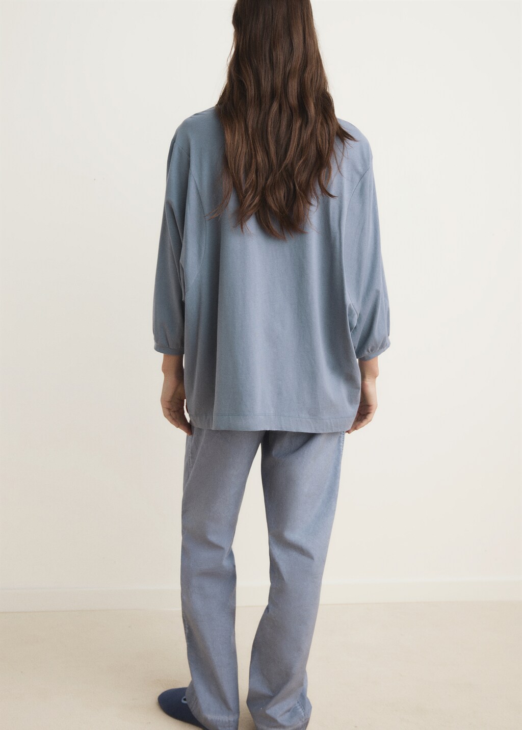 Pajama t-shirt with puffed sleeves - image 3