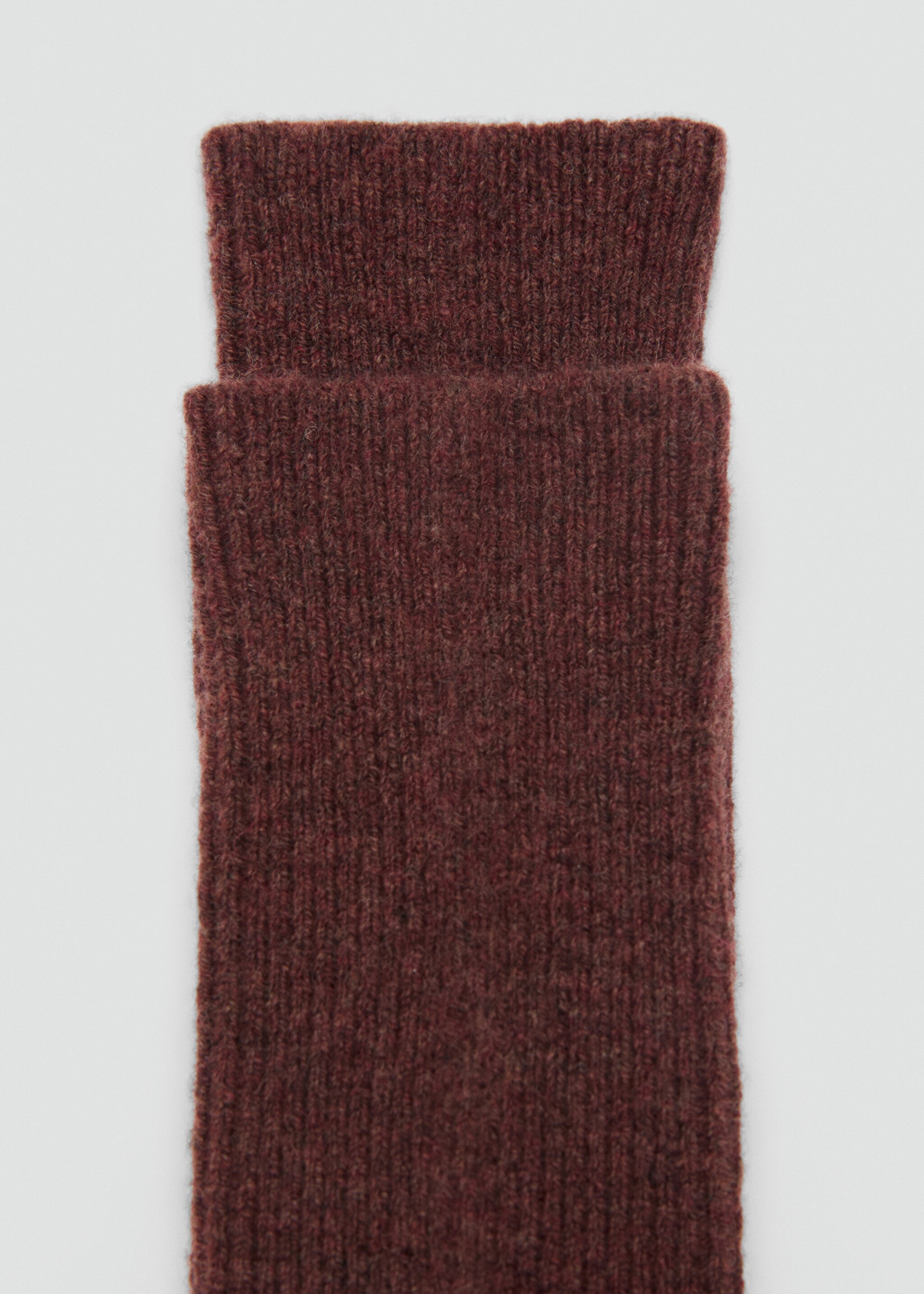 Socks caneli - Details of the article 1, Cognac. Ref: 17044113-00.