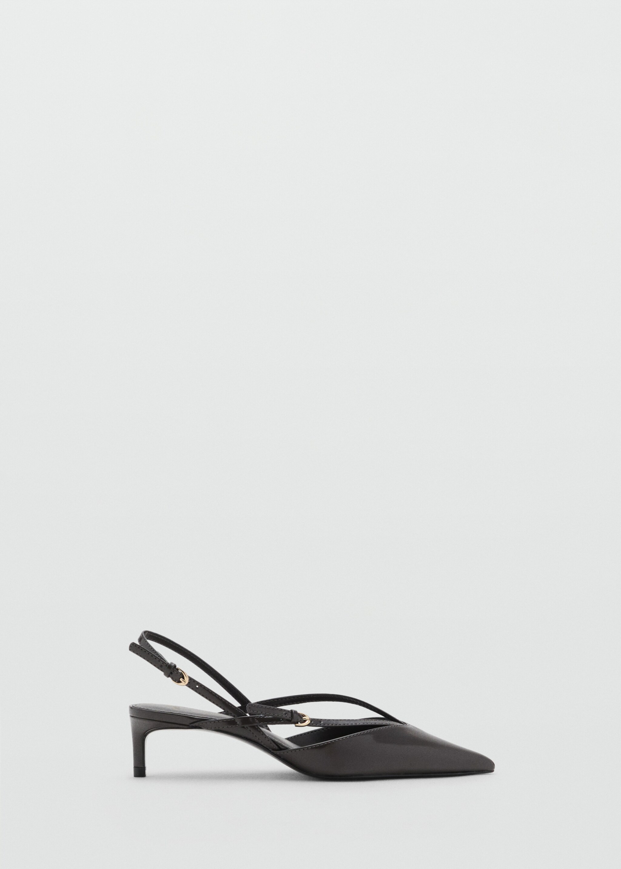 Kitten heel strappy shoe - Article without model, Dark Heather Grey. Ref: 17044117-00.