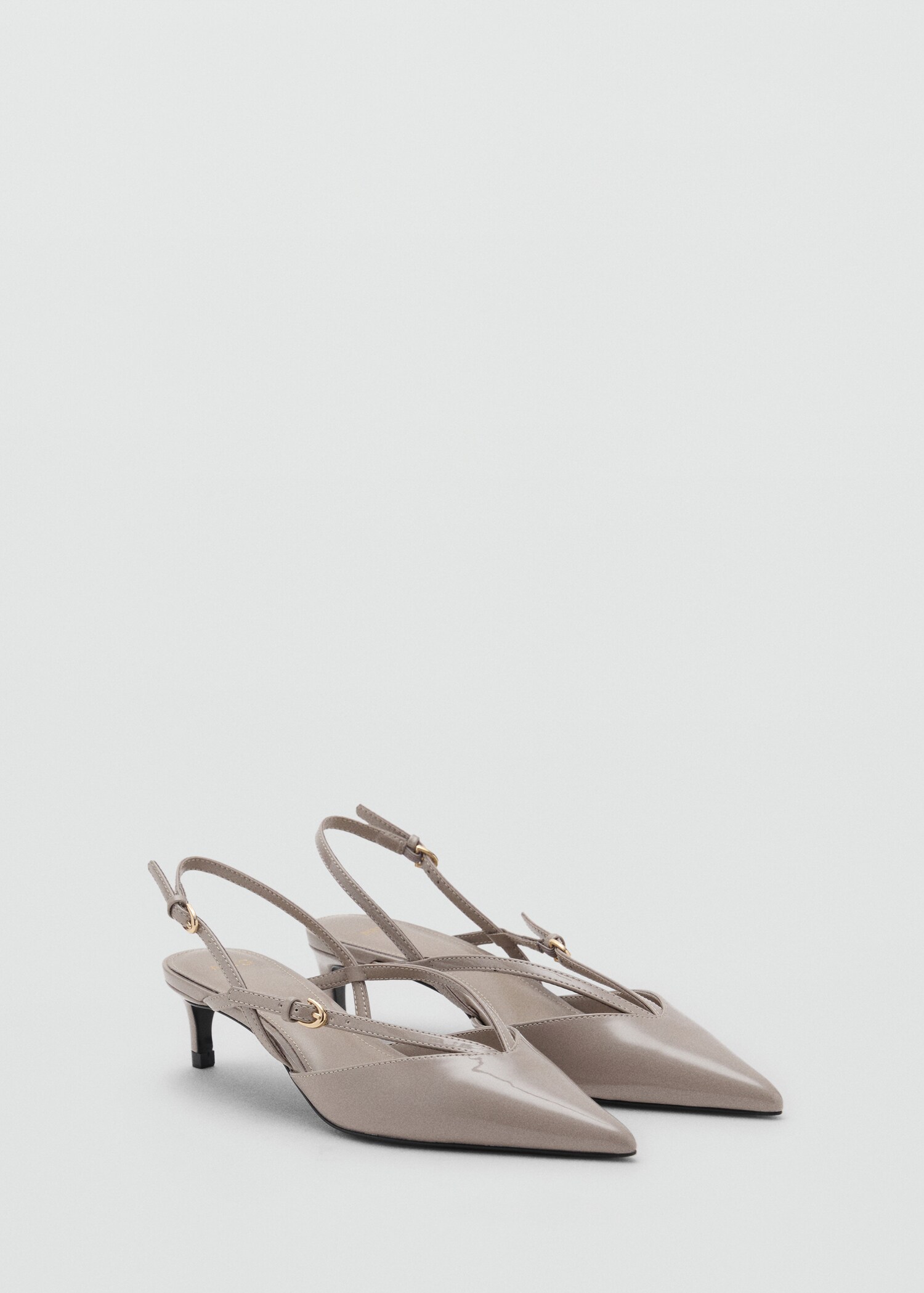 Kitten heel strappy shoe - Medium plane
