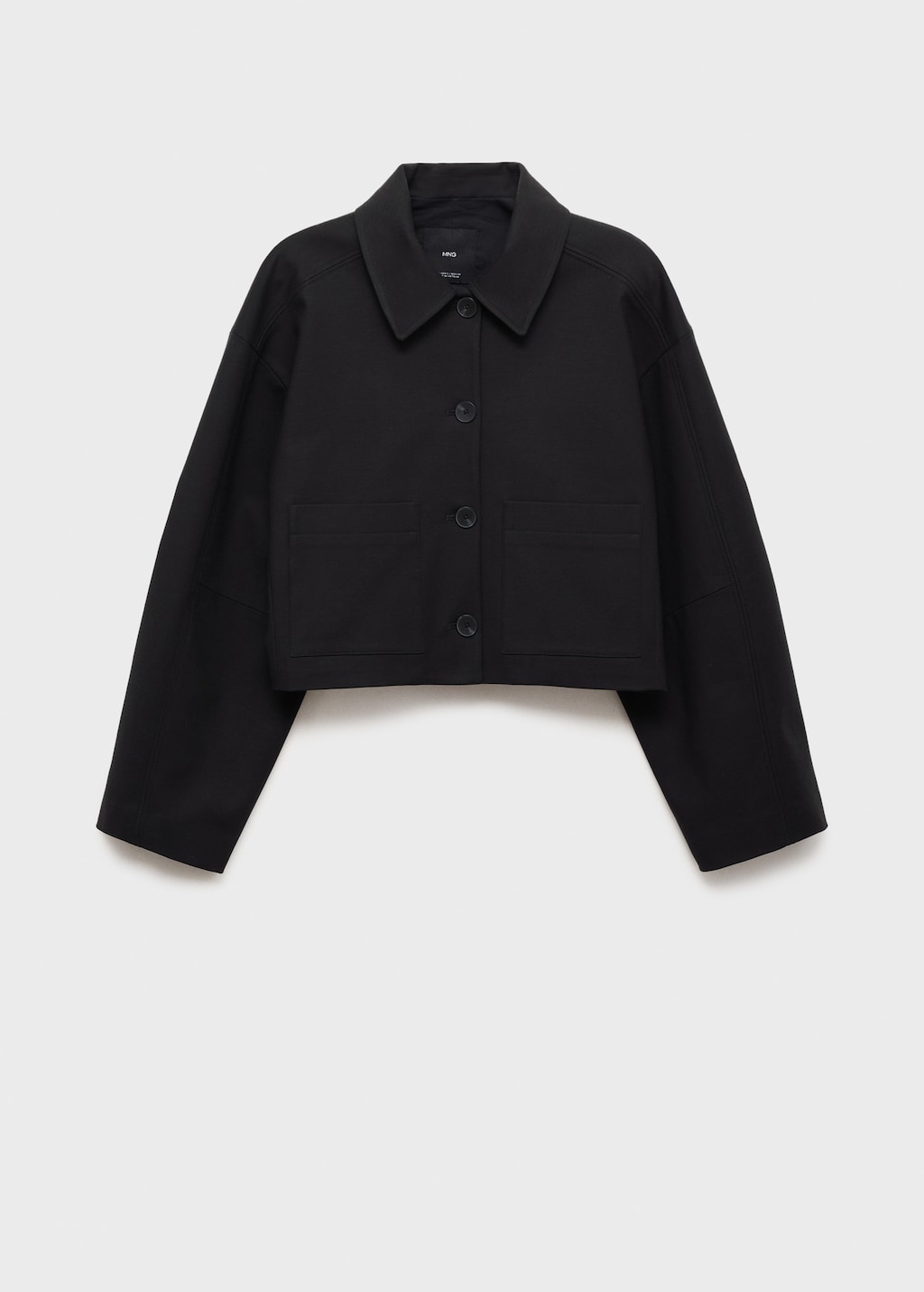 Mango Cropped jacket with pockets