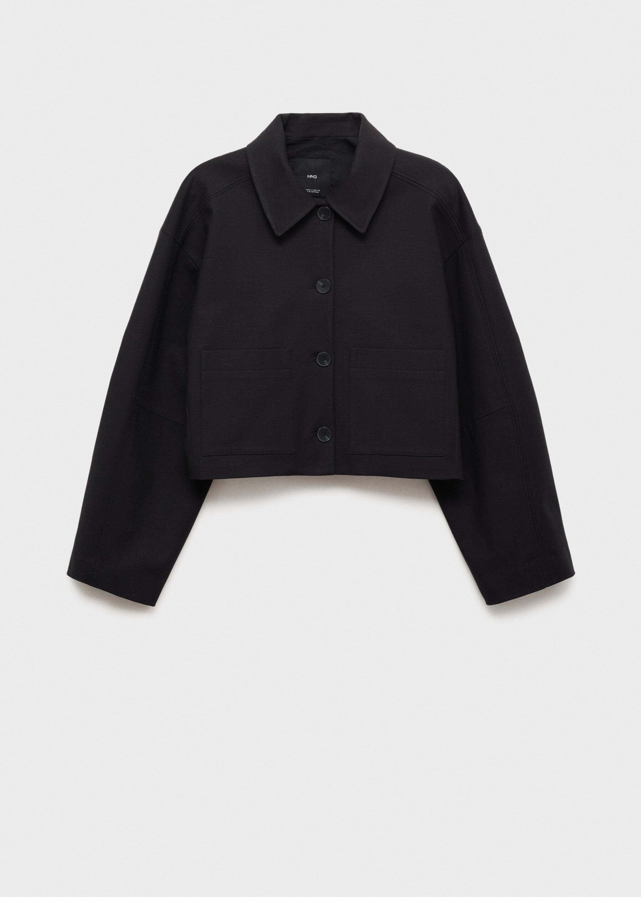 Cropped jacket with pockets - Article without model