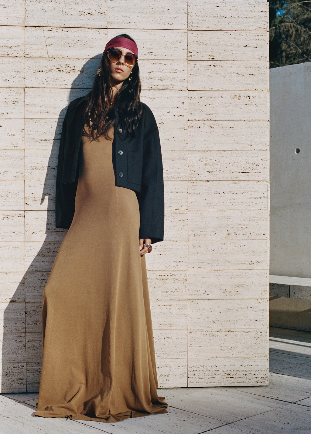 Cropped jacket with pockets